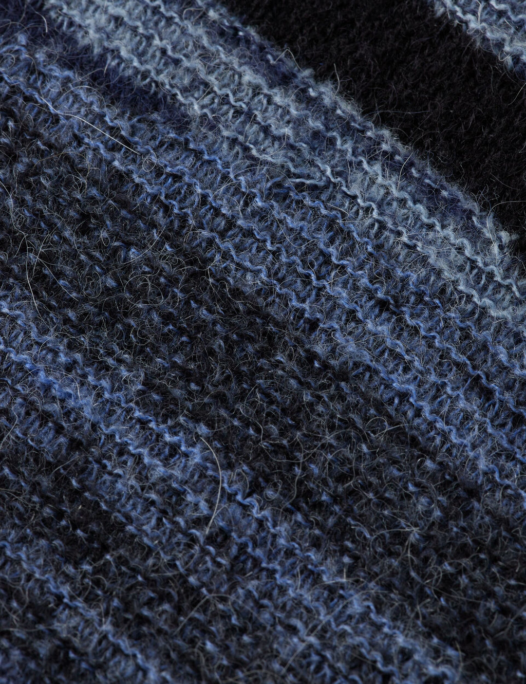 Fluffy alpaca wool blend crew neck