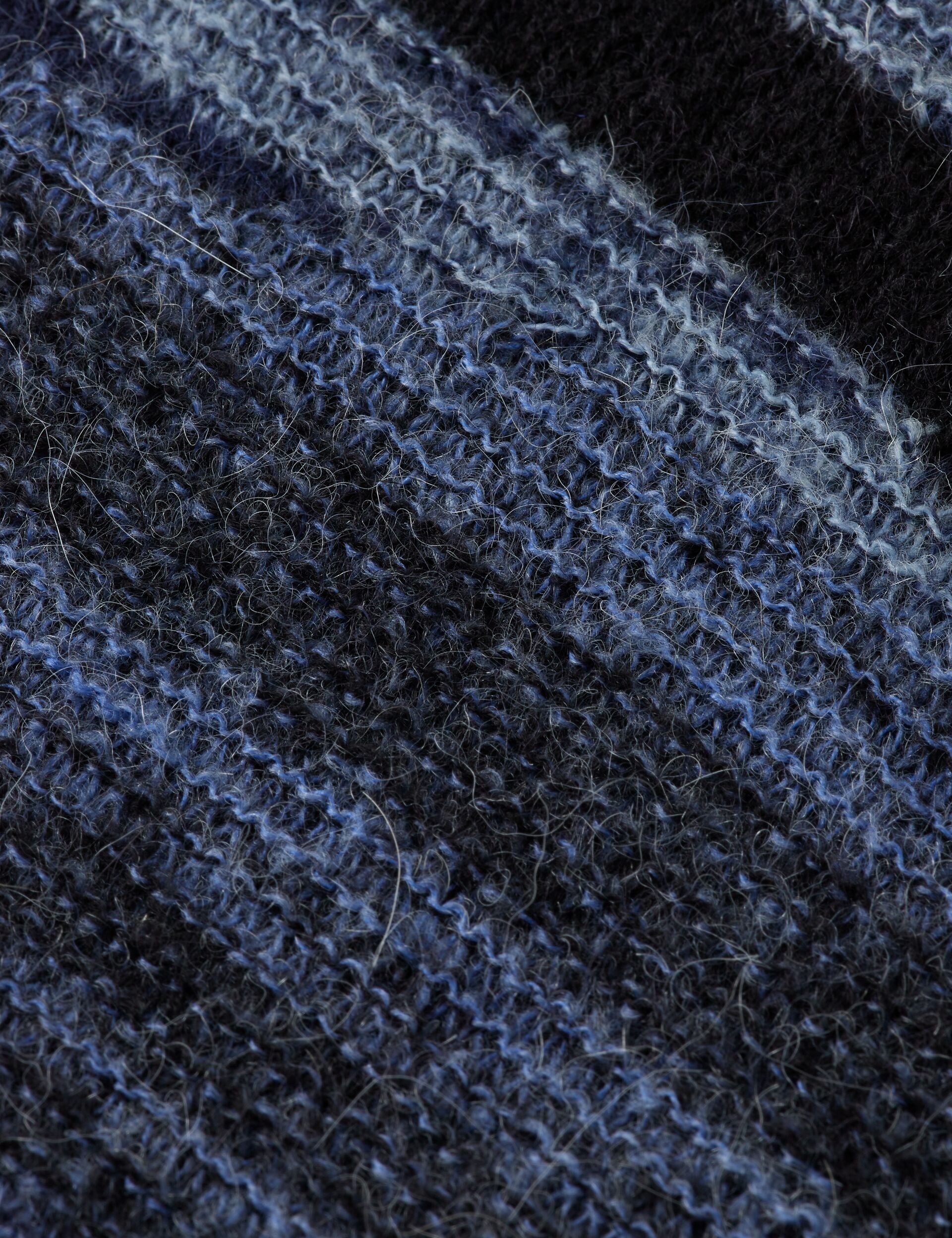 Fluffy alpaca wool blend crew neck