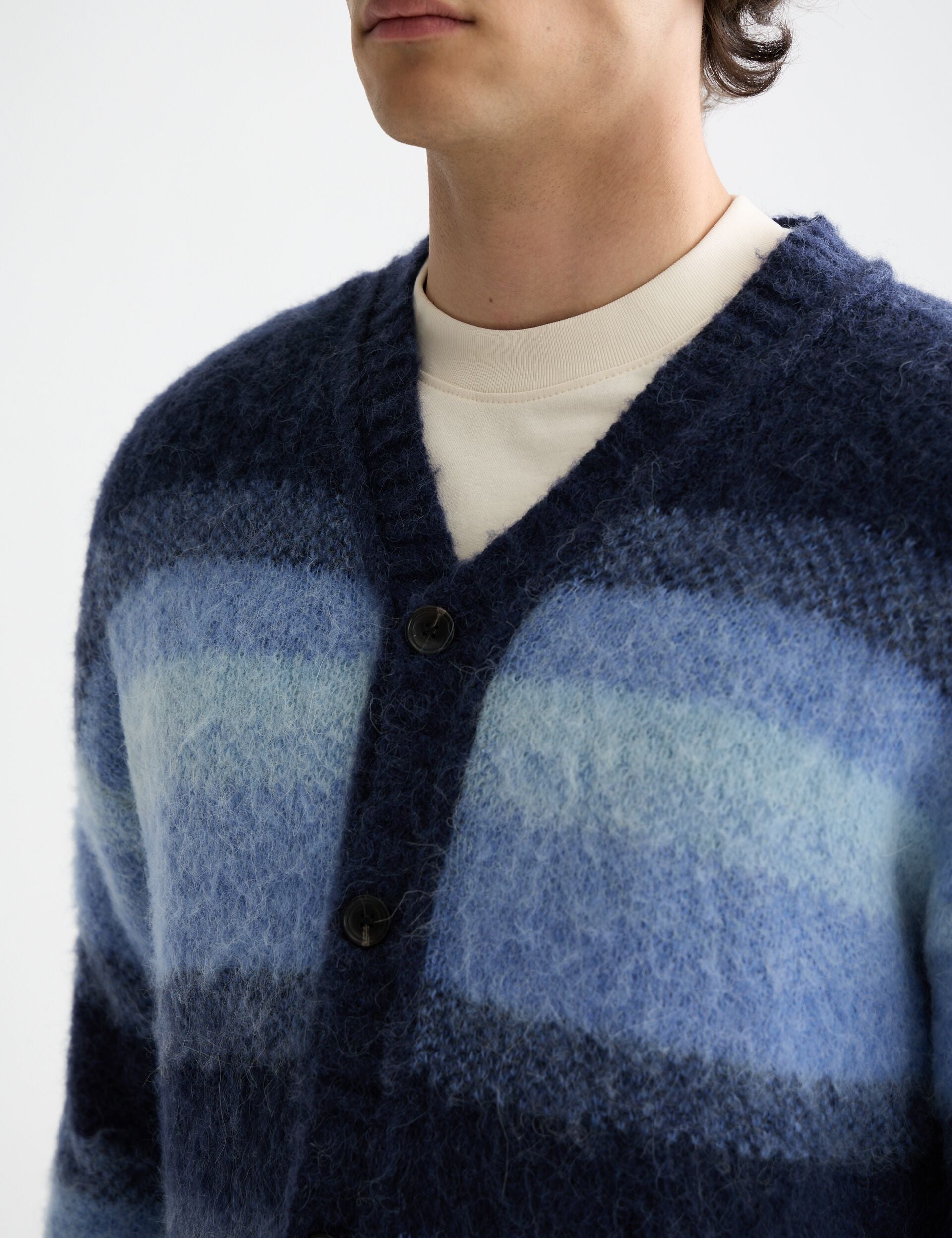 Alpaca wool blend cardigan