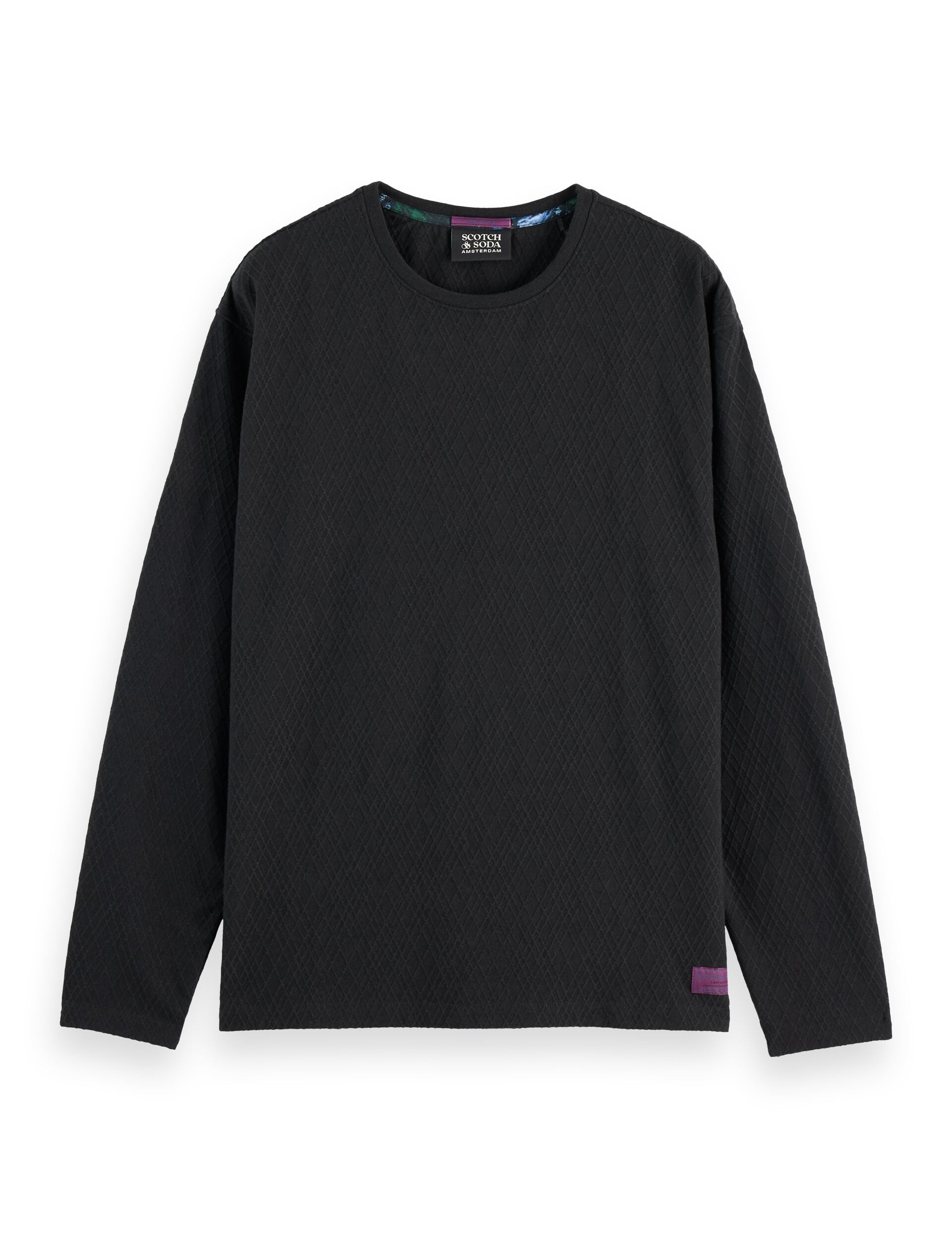 Relaxed fit jacquard Knit T-shirt