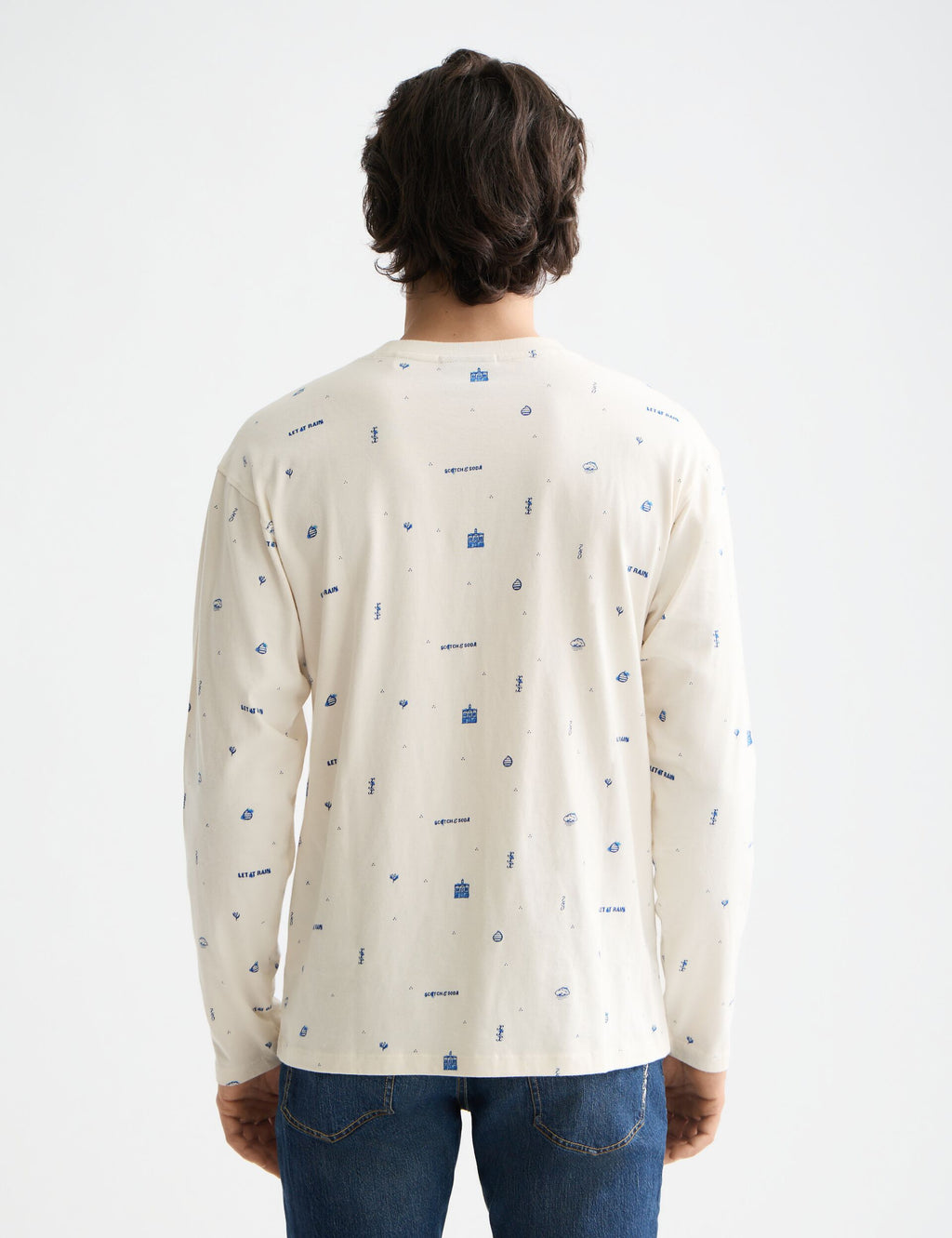 750 years celebration relaxed fit allover printed tee