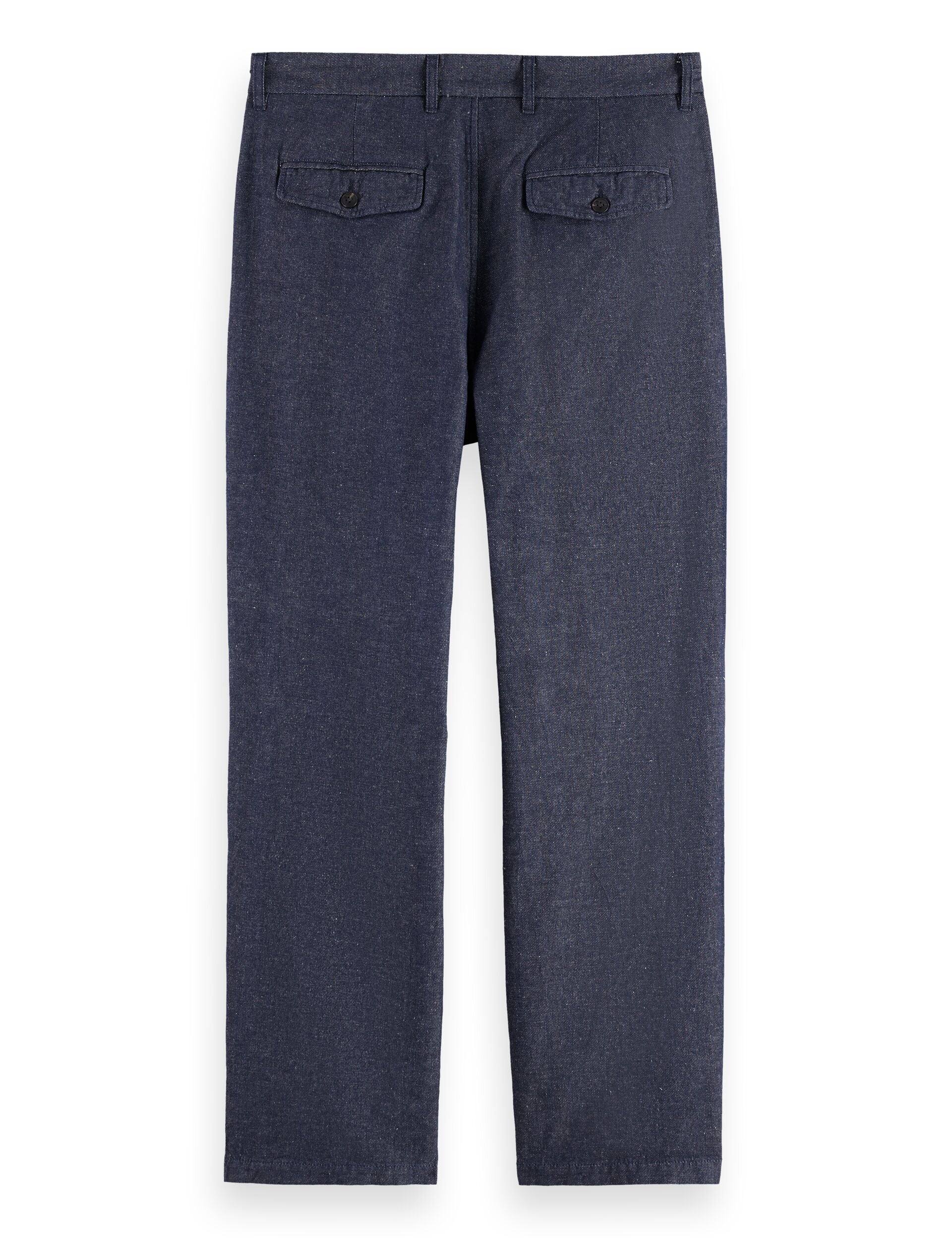 Otis - Cotton linen twill relaxed straight fit chino – Scotch & Soda