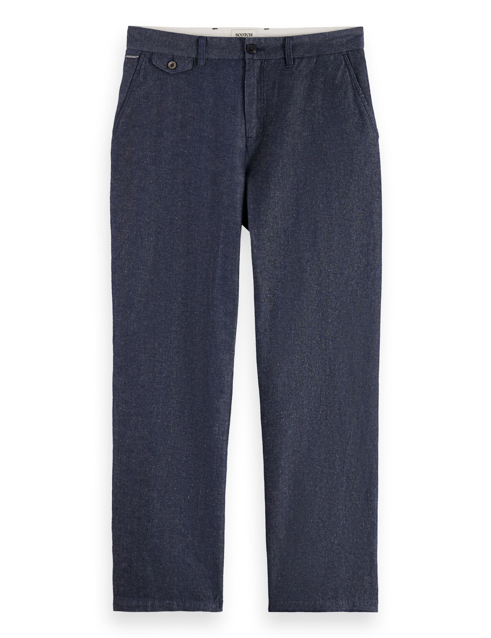 Otis - Cotton linen twill relaxed straight fit chino