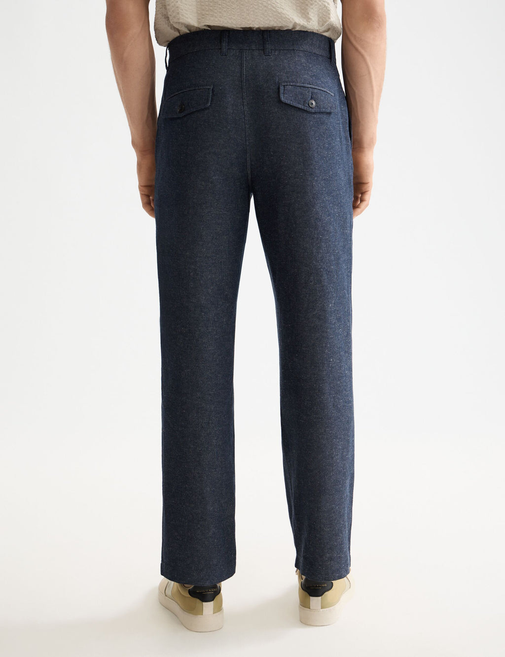 Otis - Cotton linen twill relaxed straight fit chino