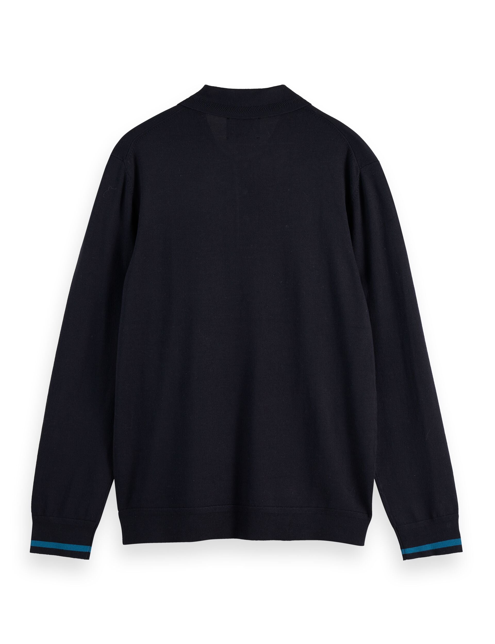 Ecovero Blend Knitted Long Sleeve Polo