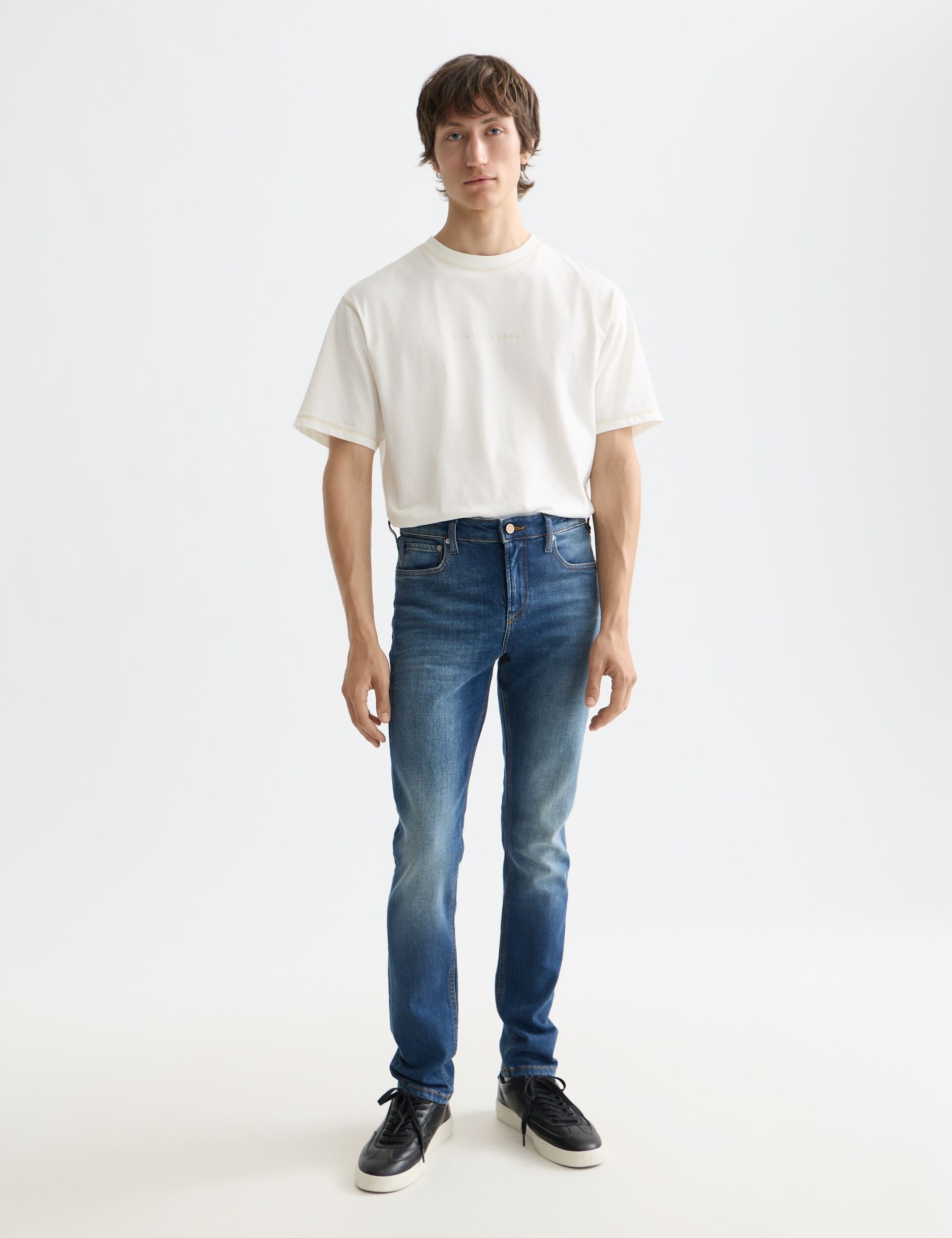 CORE Skim skinny jeans — Classic Blue – Scotch & Soda