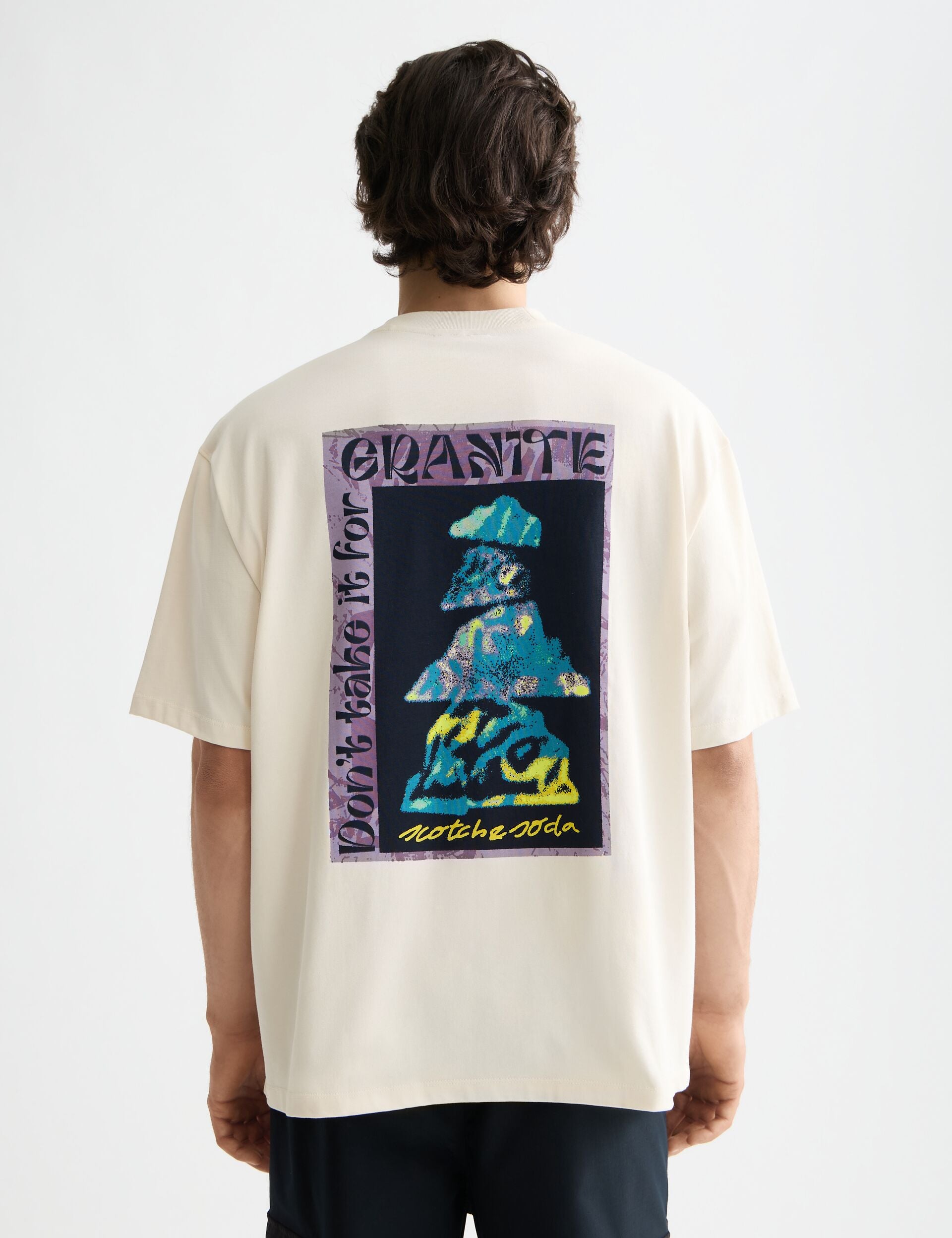 Loose fit front and back artwork t-shirt – Scotch & Soda