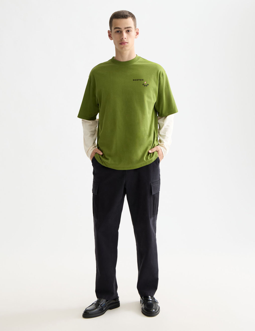 Loose fit front and back artwork t-shirt