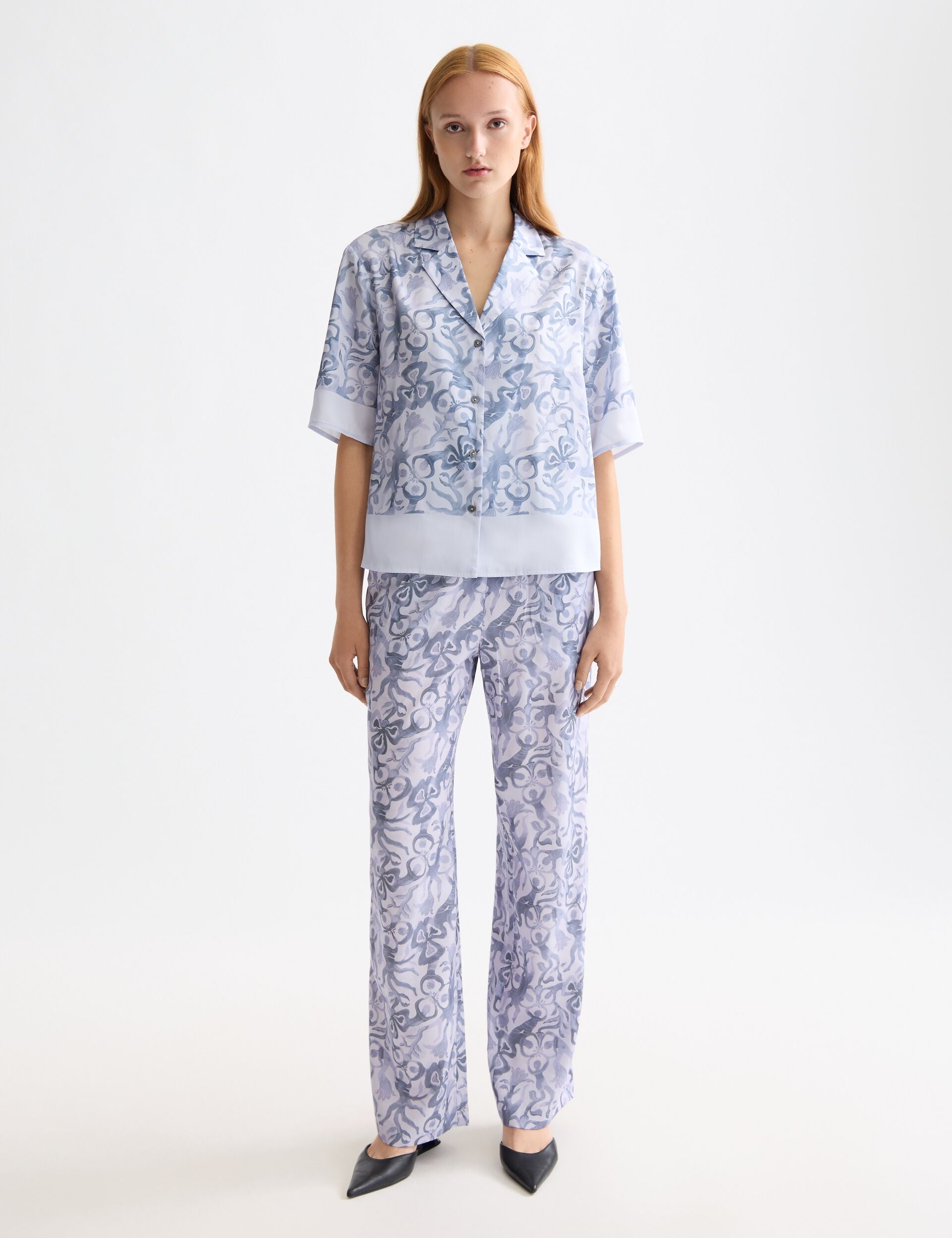 Printed short sleeve shirt