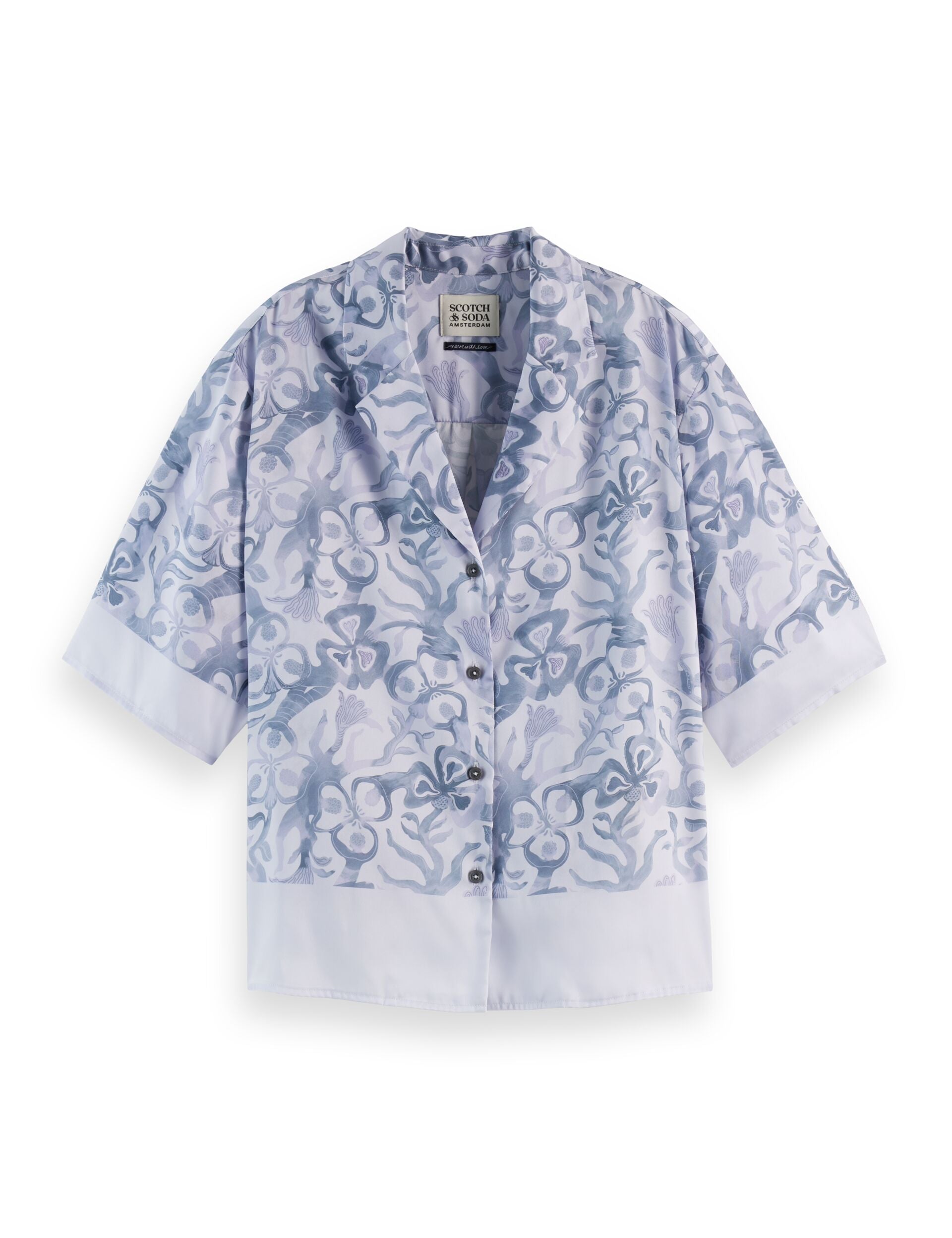 Printed short sleeve shirt