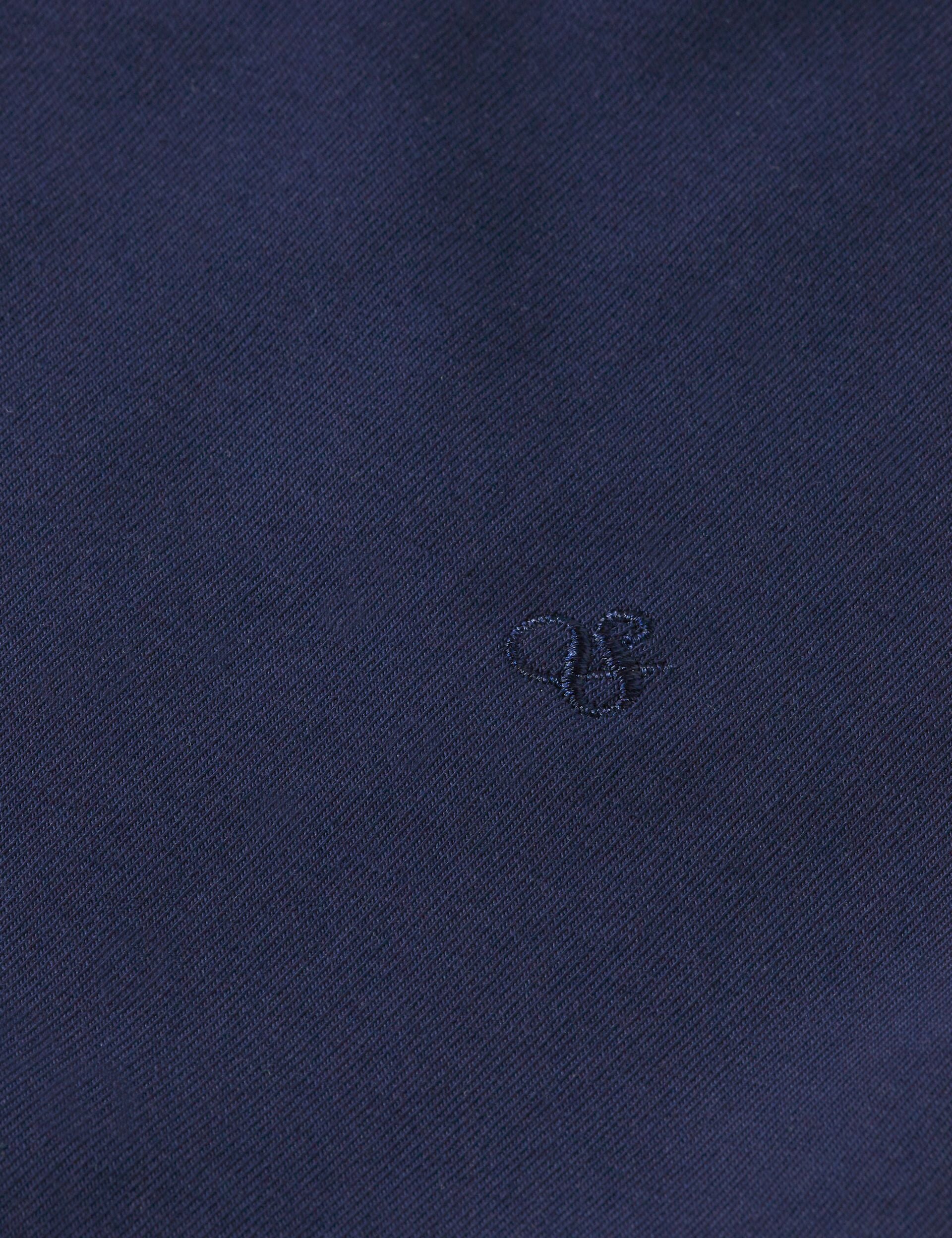 Fitted rolled-up sleeve T-shirt