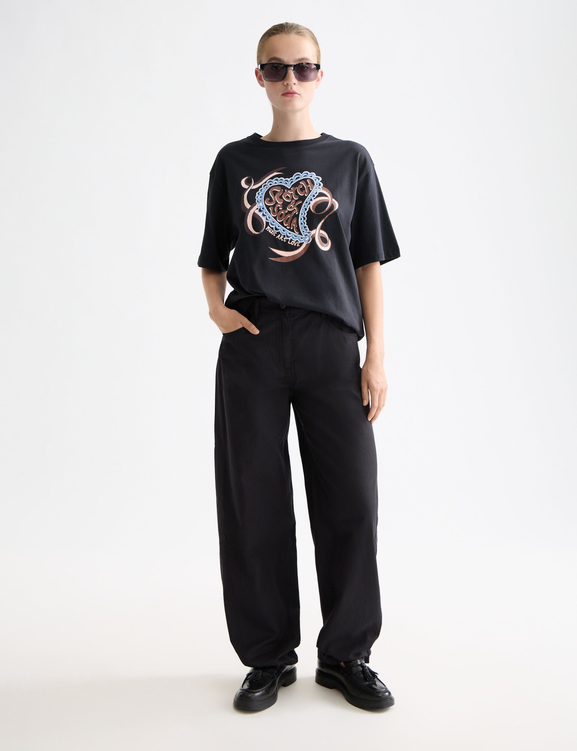 Artwork loose fit T-shirt