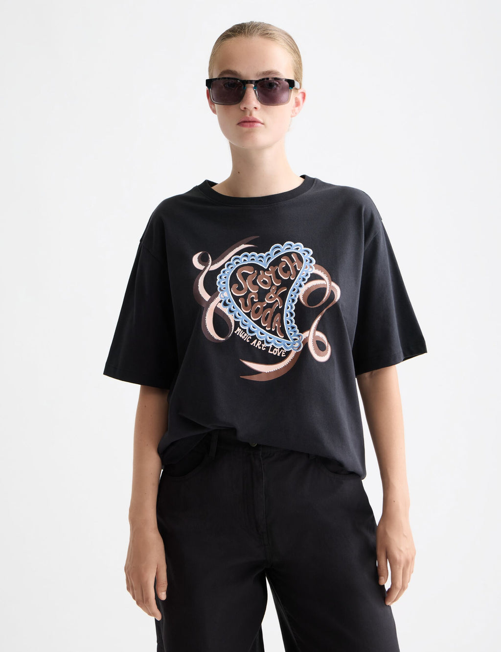 Artwork loose fit T-shirt