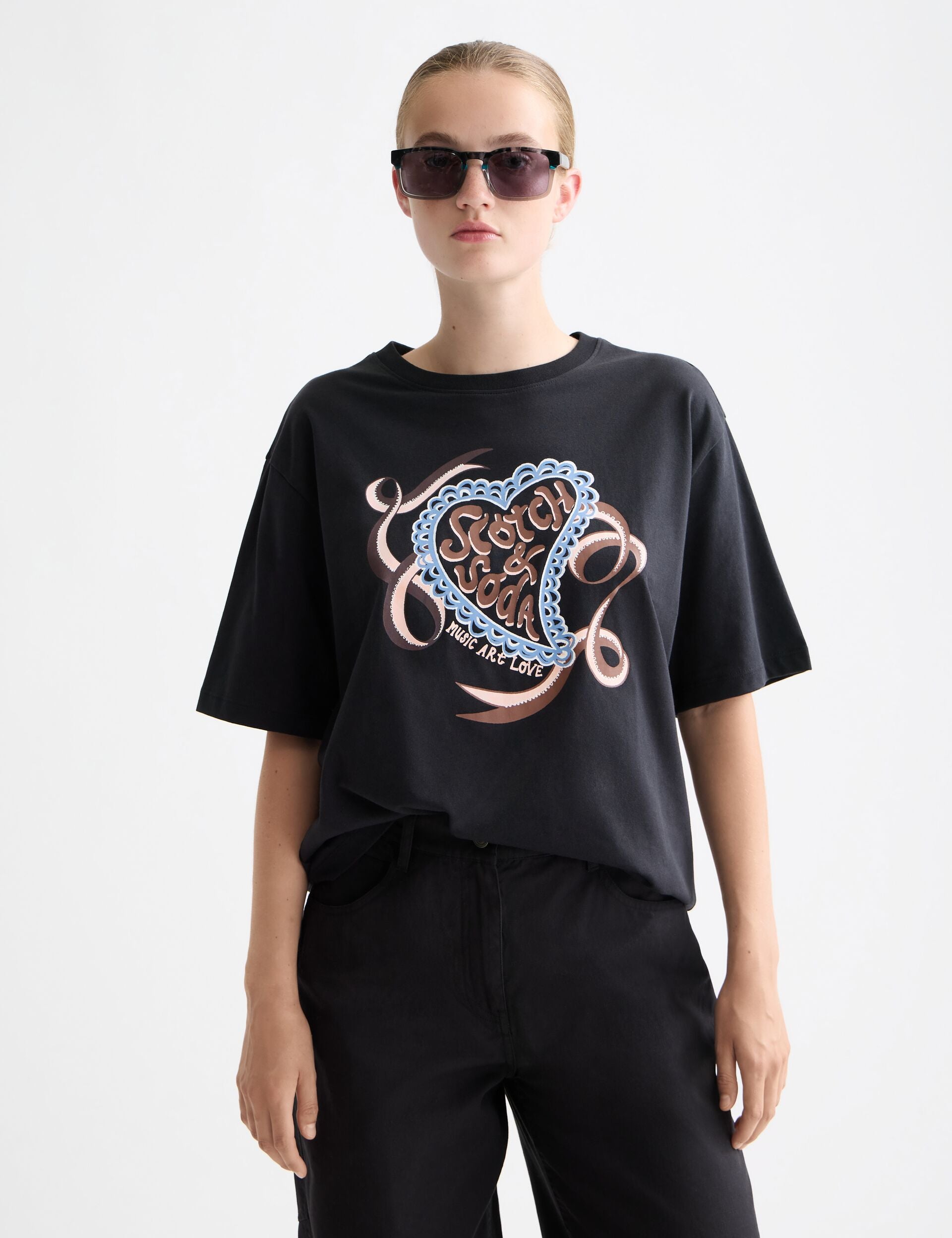 Artwork loose fit T-shirt