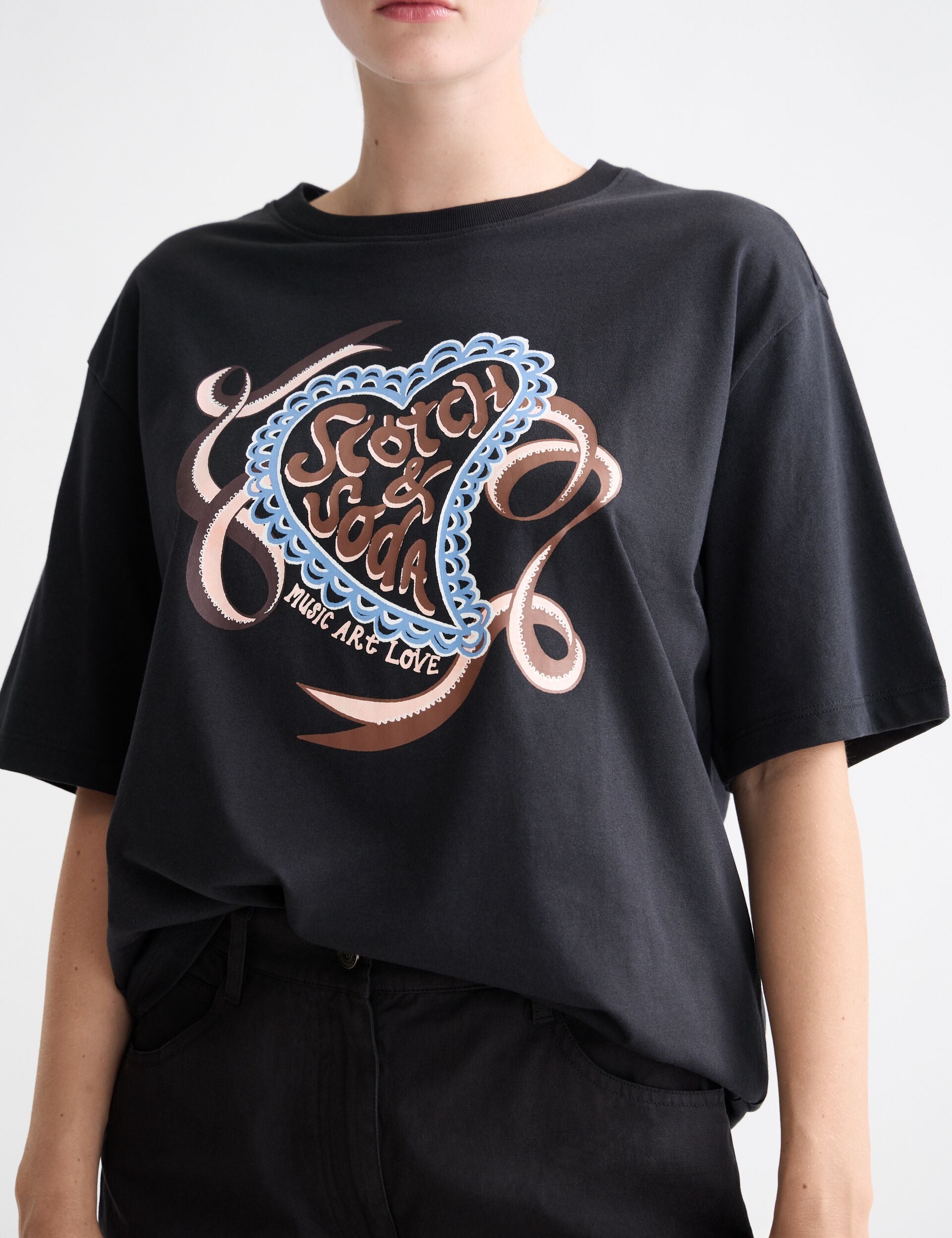 Artwork loose fit T-shirt