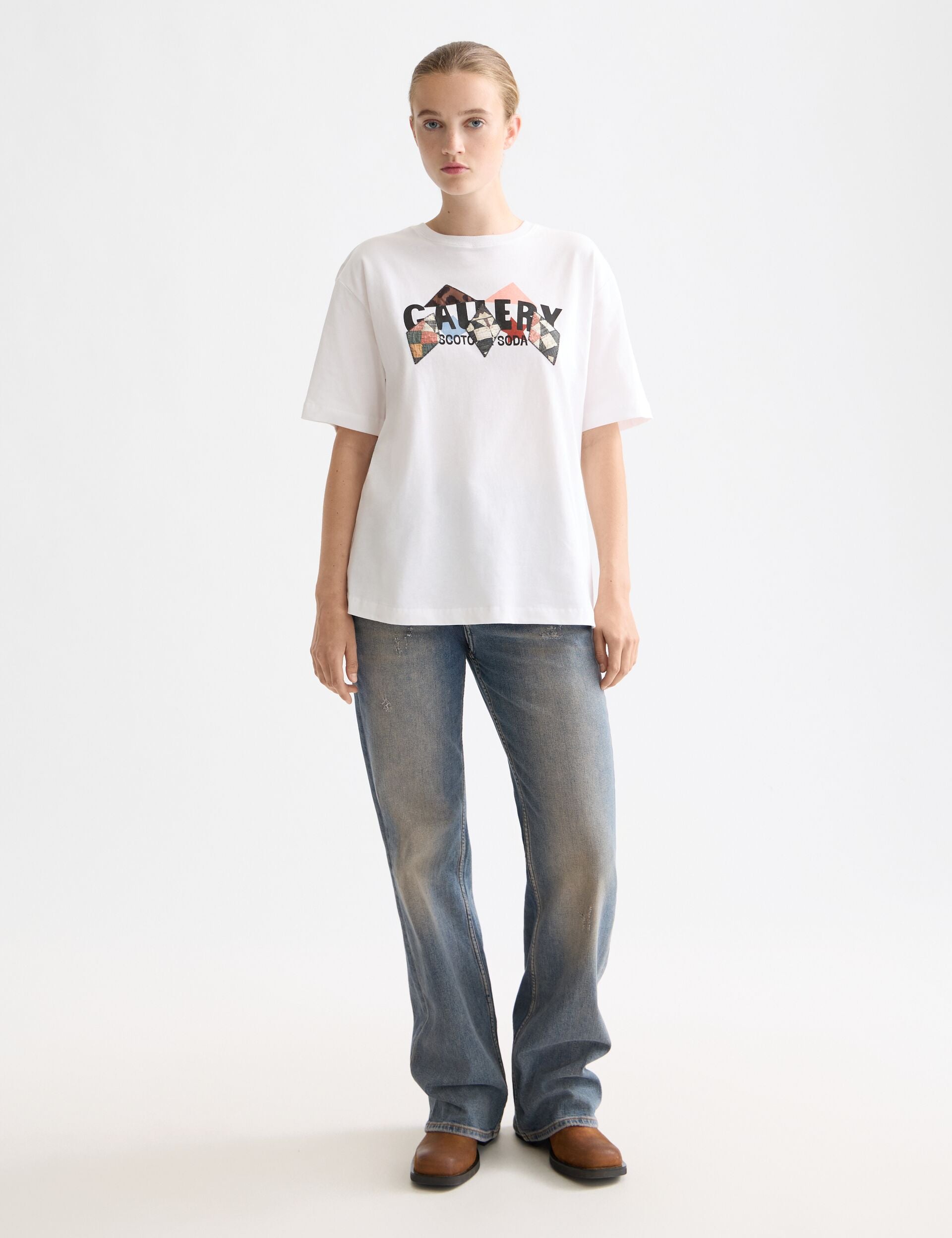 Elevated artwork loose fit T-shirt
