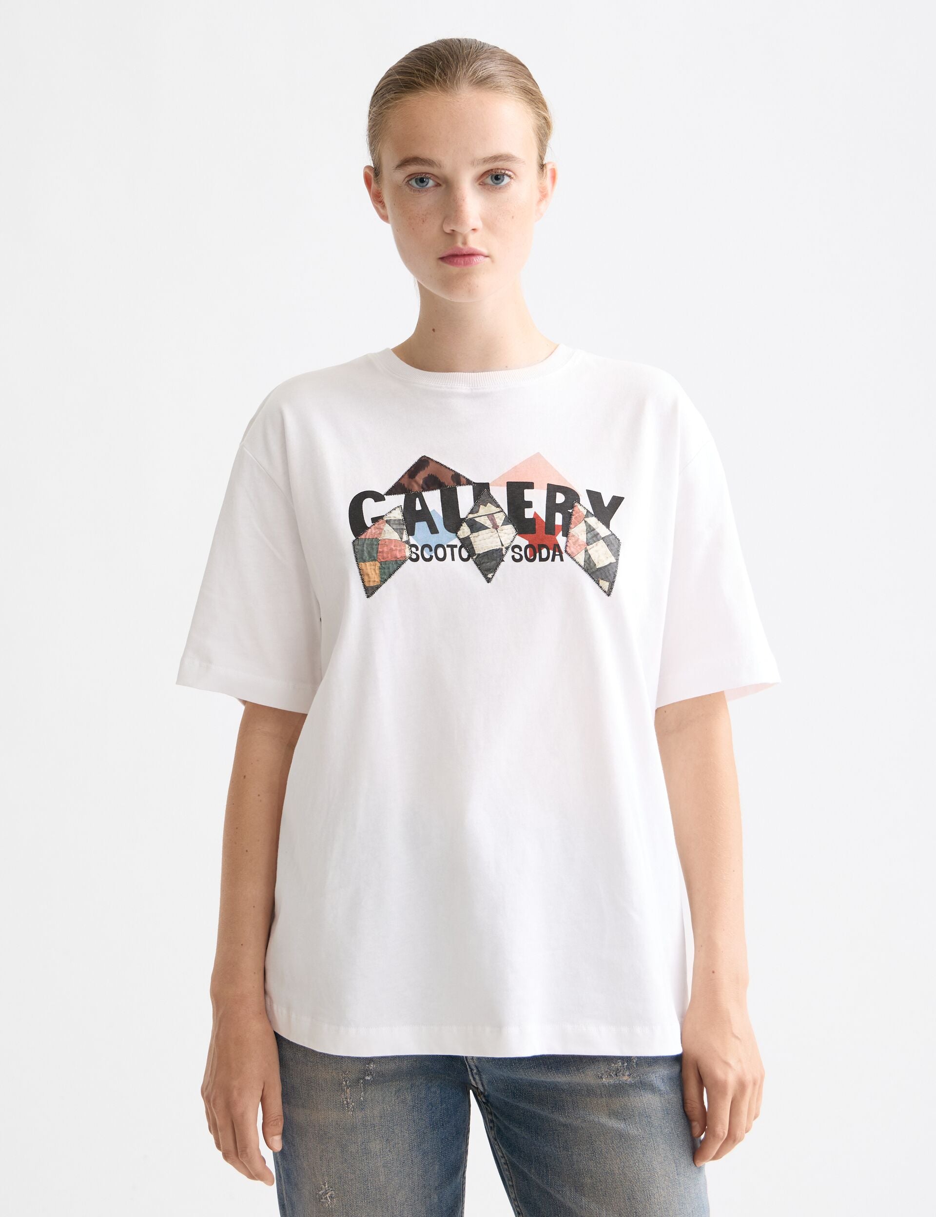 Elevated artwork loose fit T-shirt