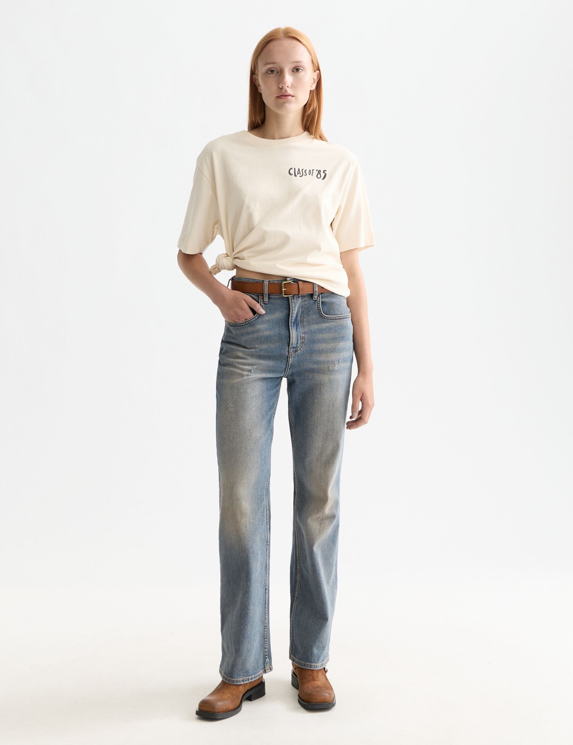 Washed artwork loose fit t-shirt