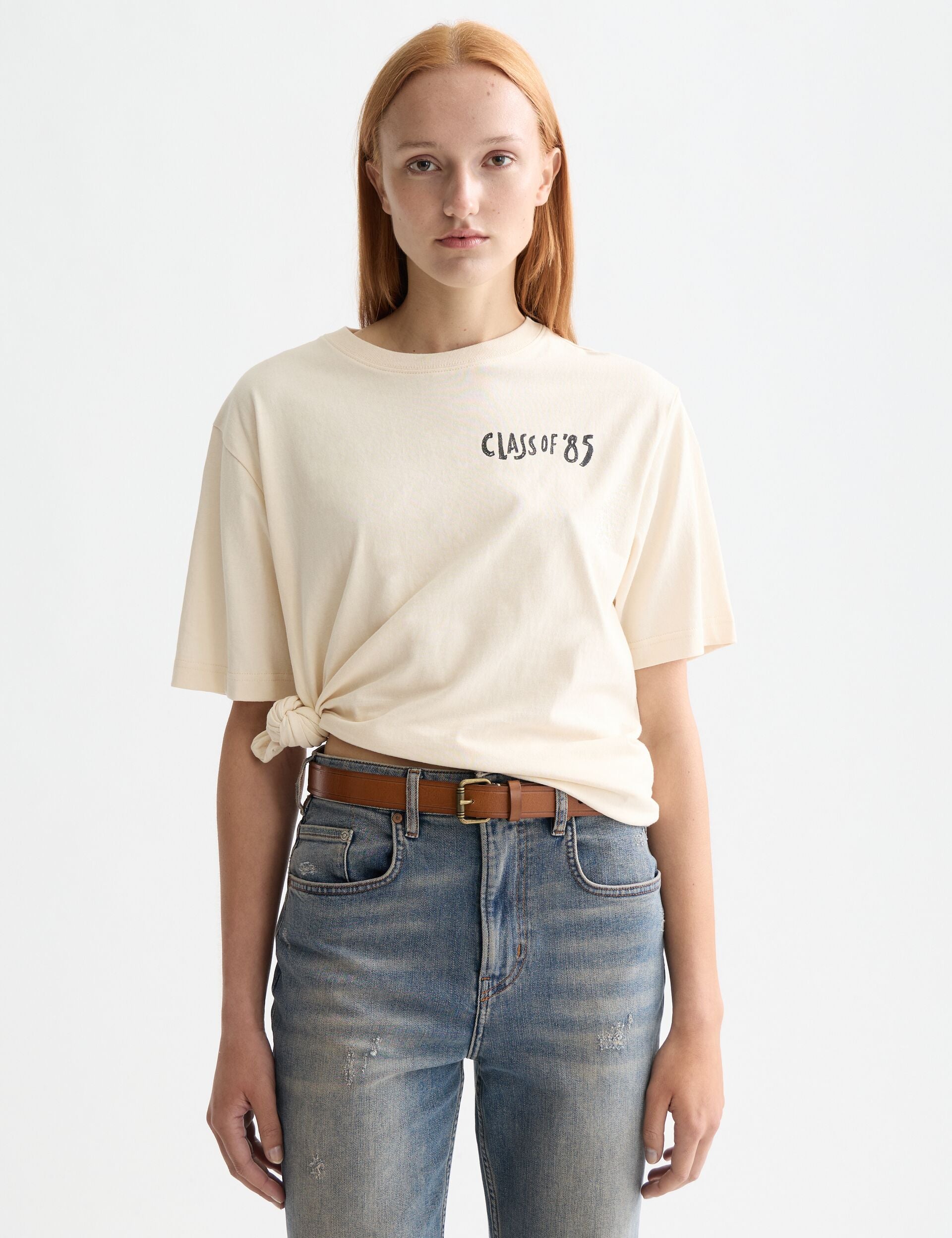 Washed artwork loose fit t-shirt