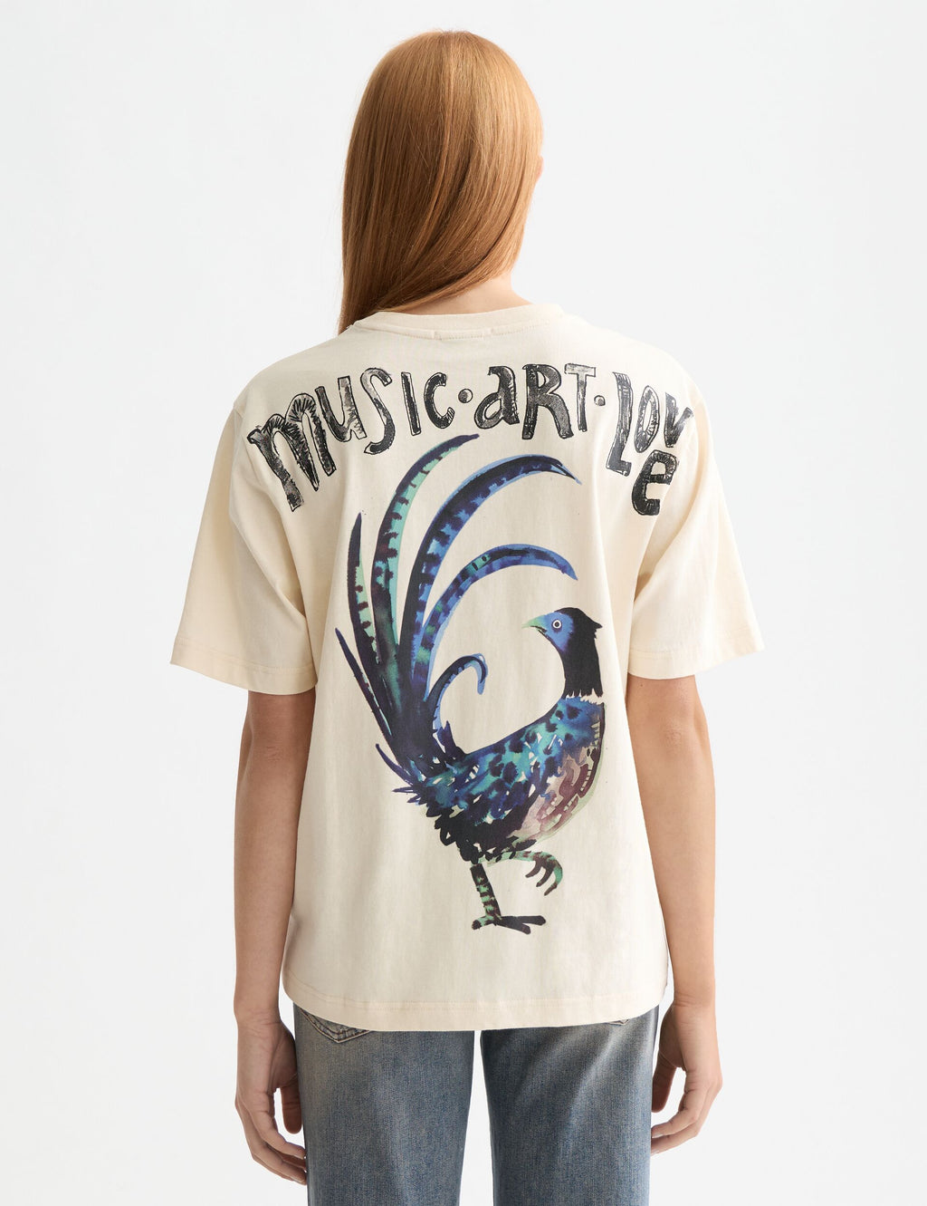 Washed artwork loose fit t-shirt
