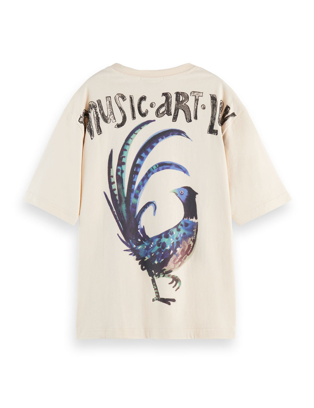 Washed artwork loose fit t-shirt