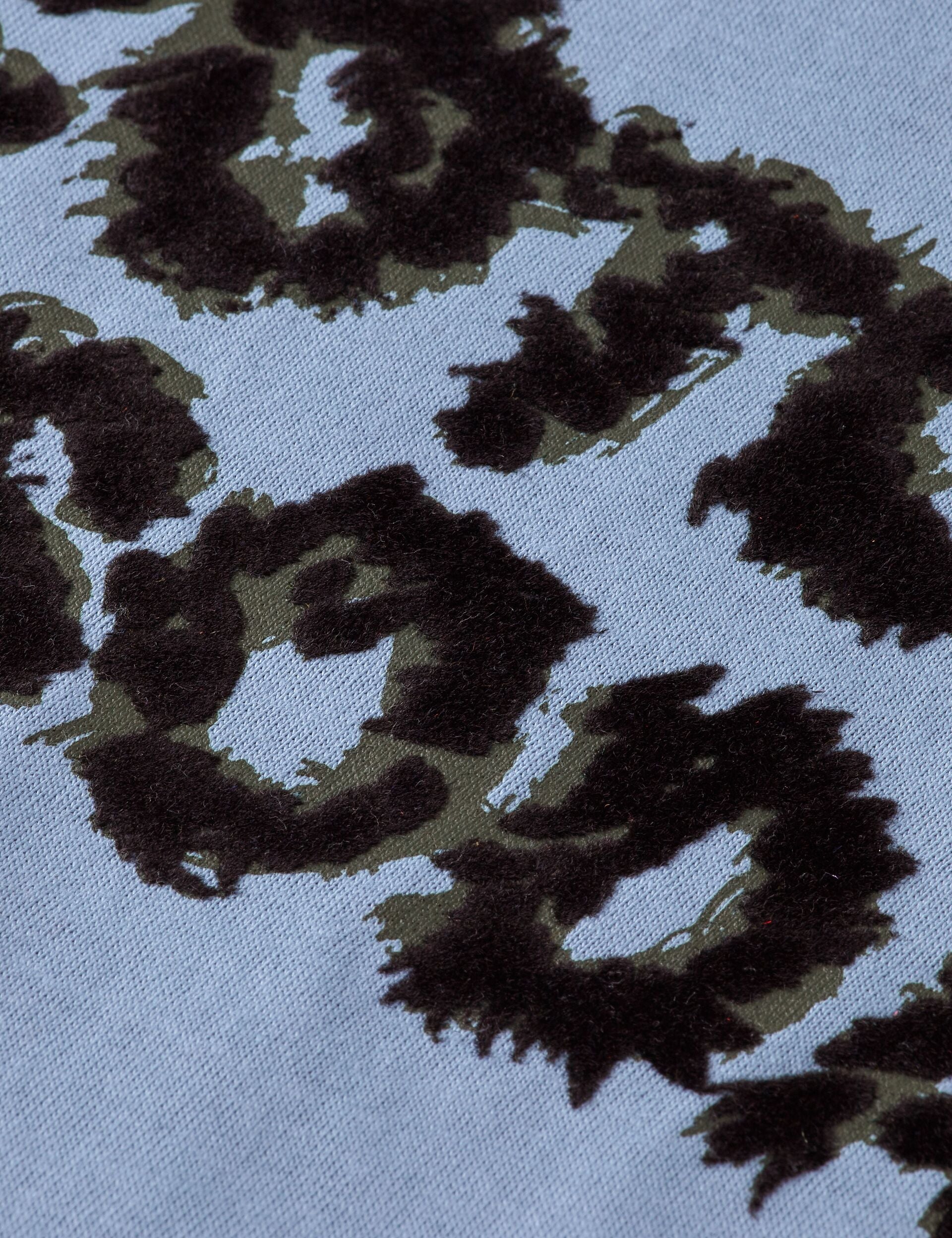 Loose fit T-shirt with leopard artwork