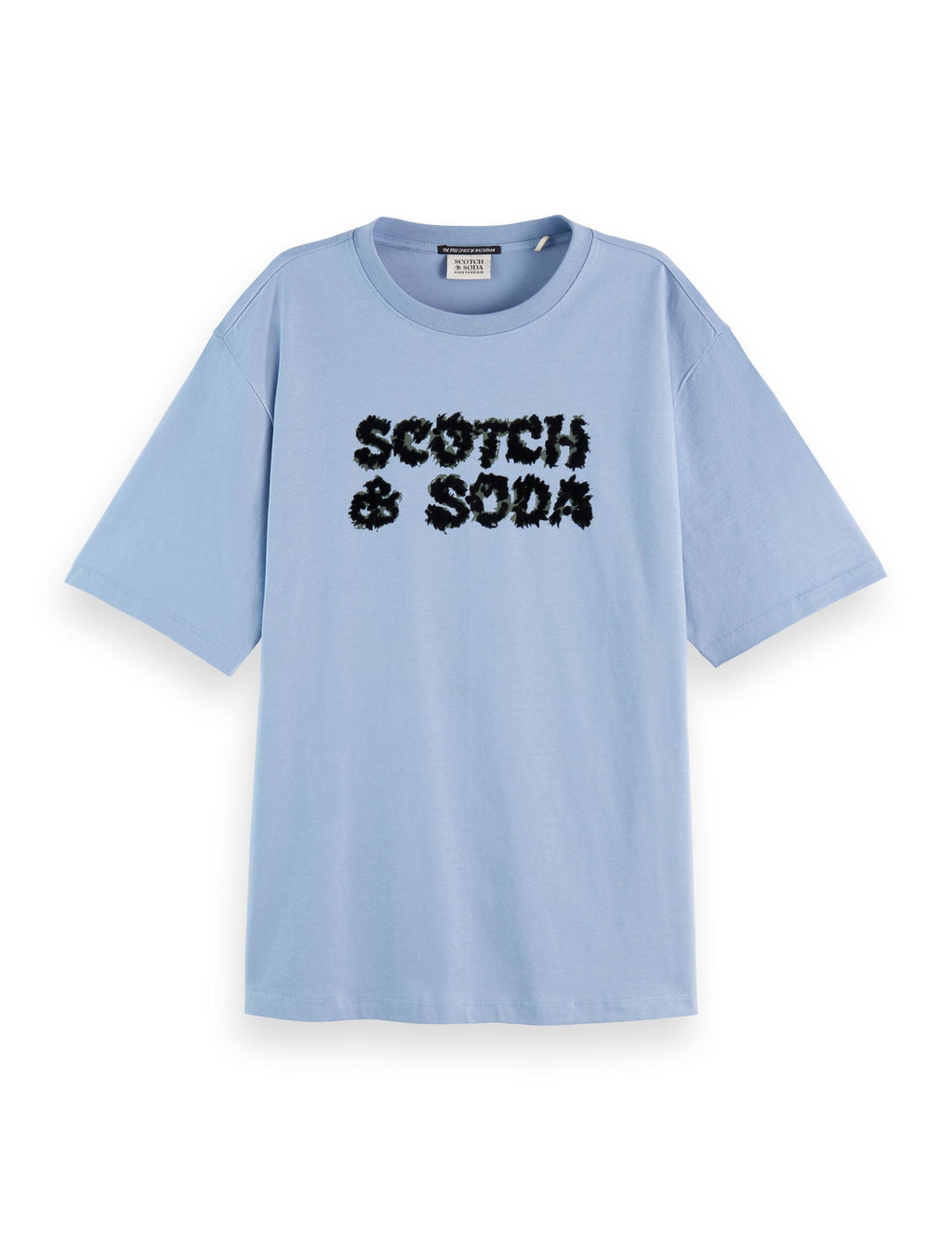 Loose fit T-shirt with leopard artwork