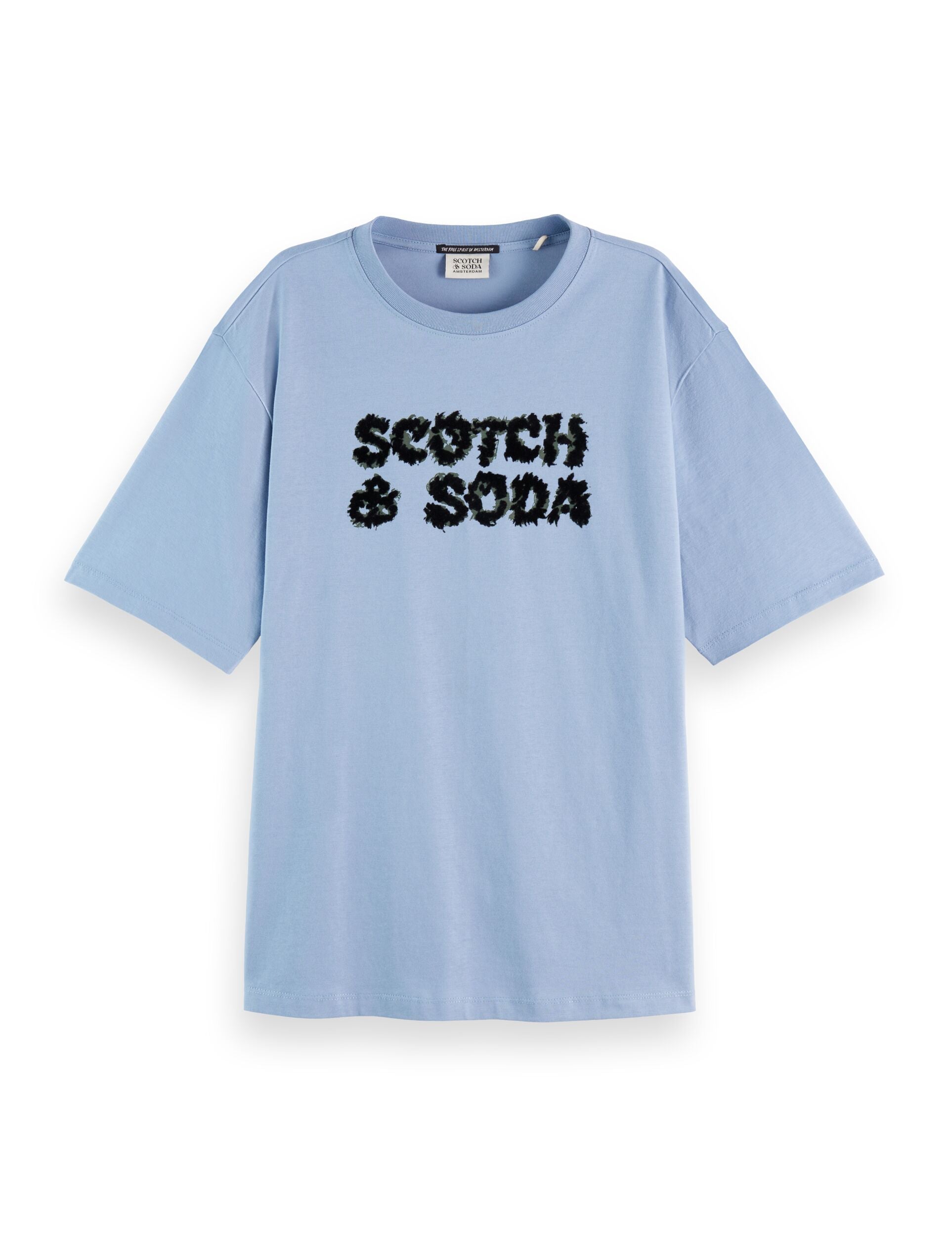 Loose fit T-shirt with leopard artwork