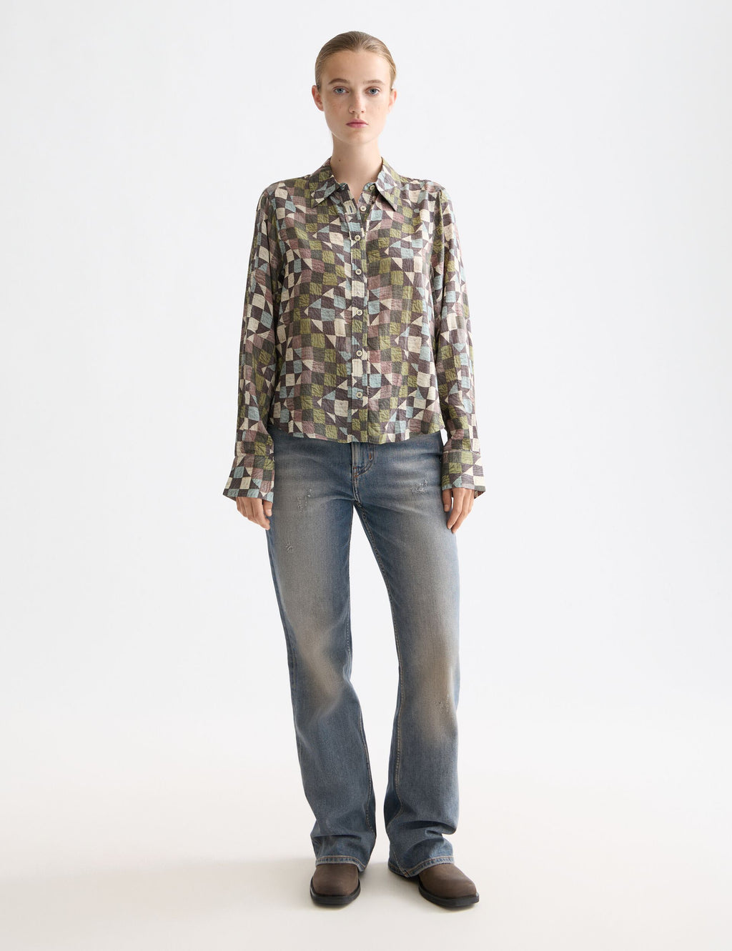 Printed relaxed fit shirt