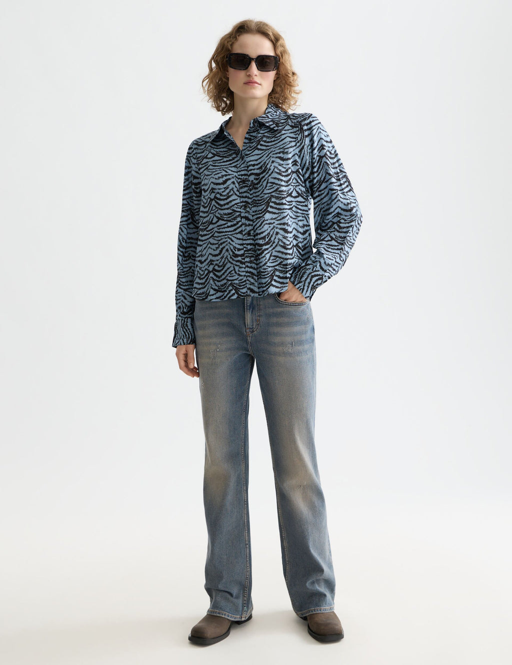 Printed relaxed fit shirt