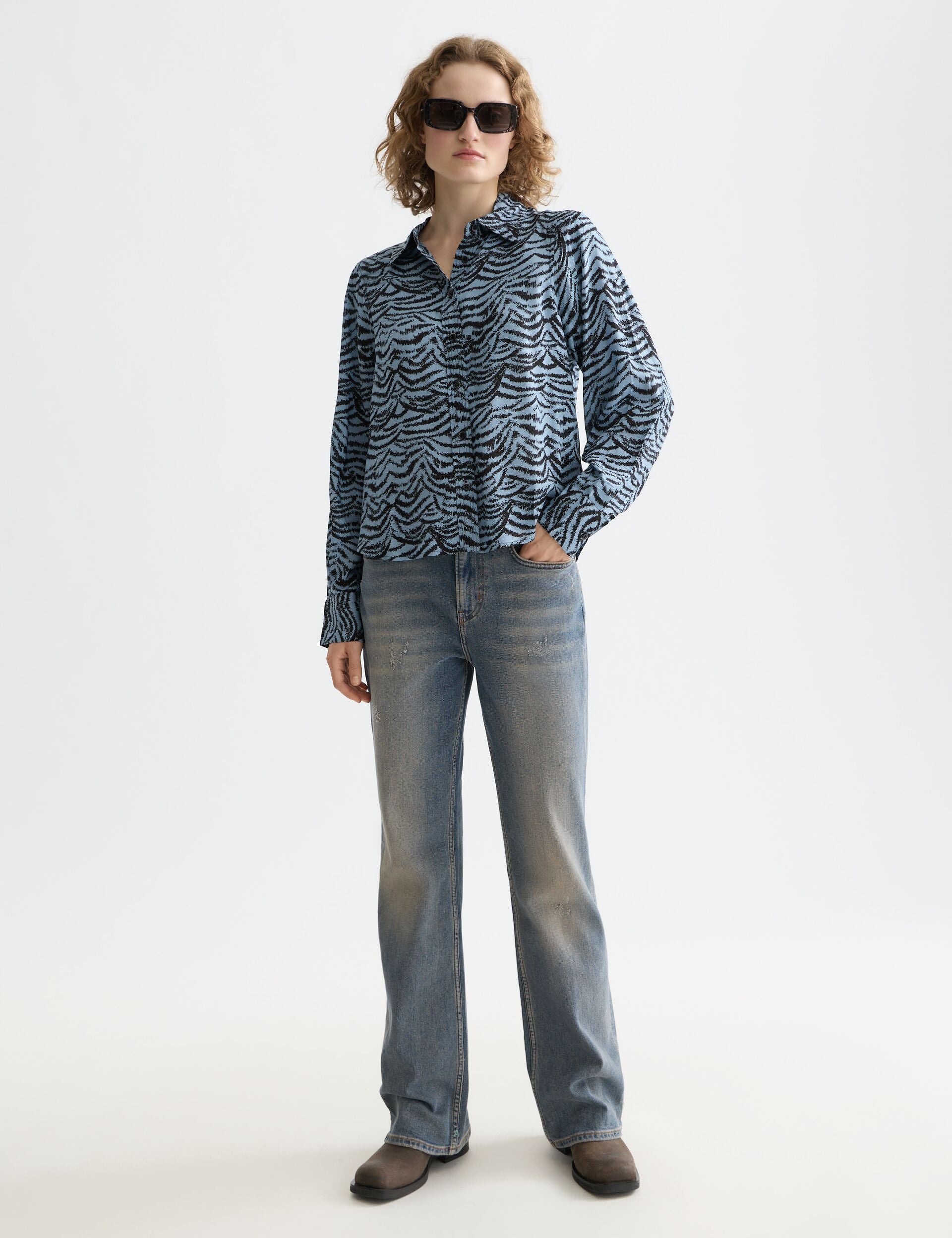 Printed relaxed fit shirt