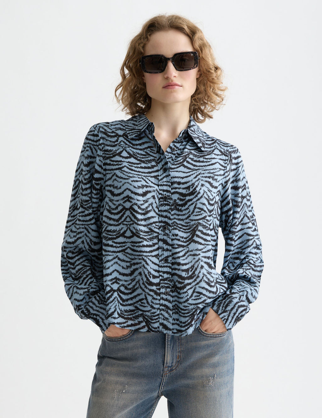 Printed relaxed fit shirt
