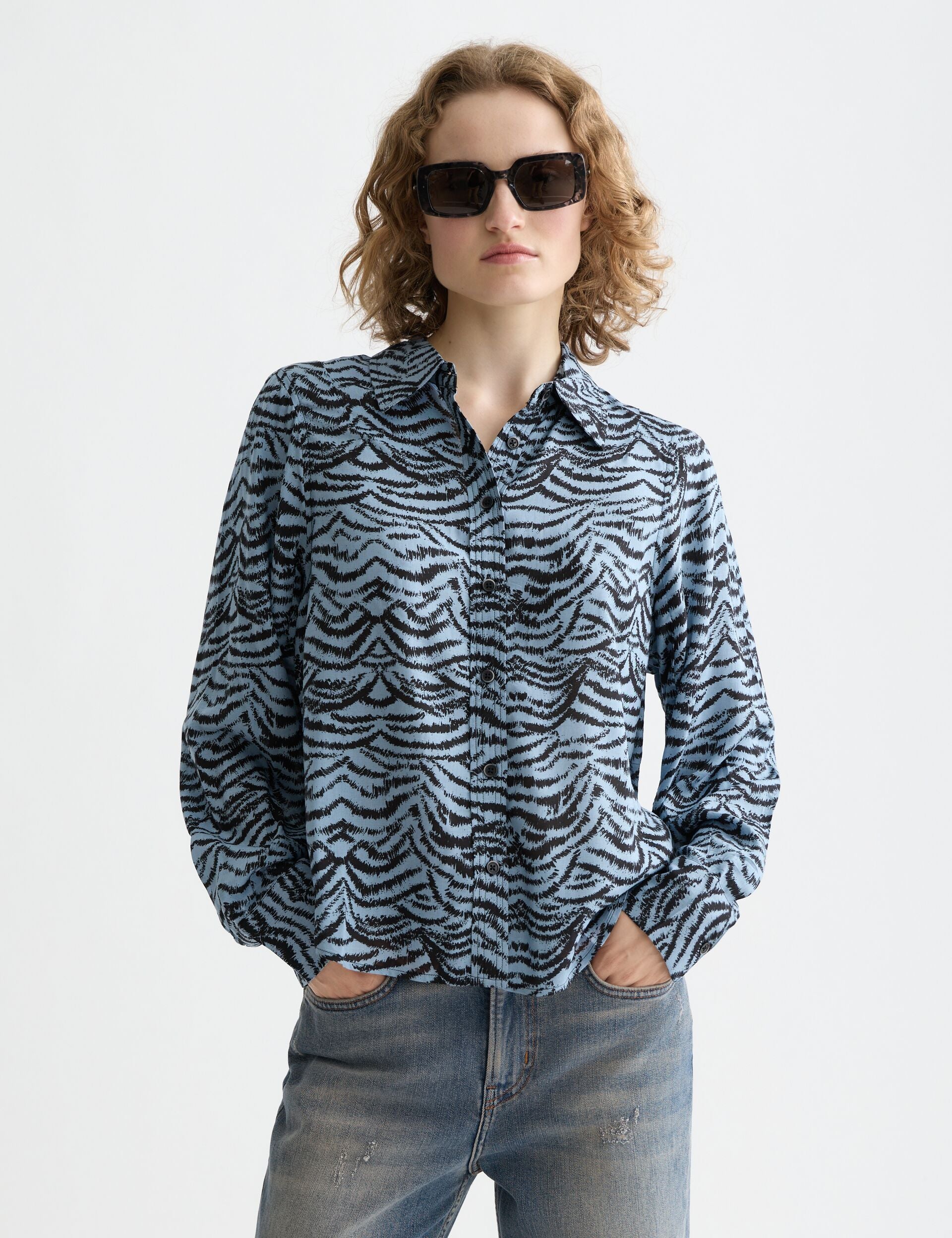 Printed relaxed fit shirt
