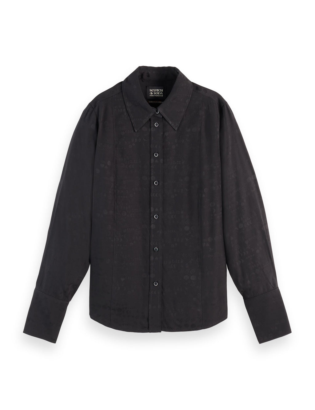 Regular fit jacquard shirt