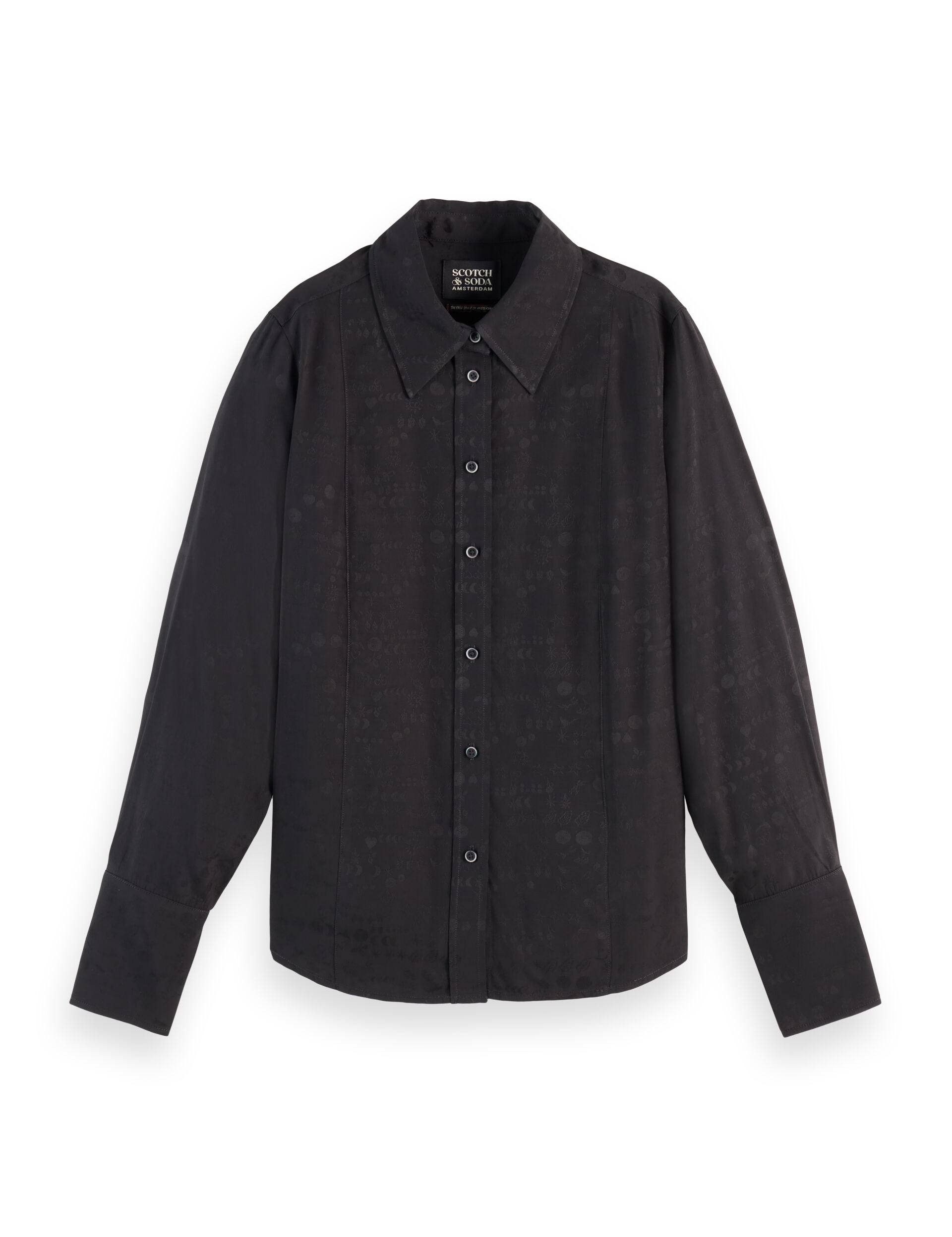 Regular fit jacquard shirt