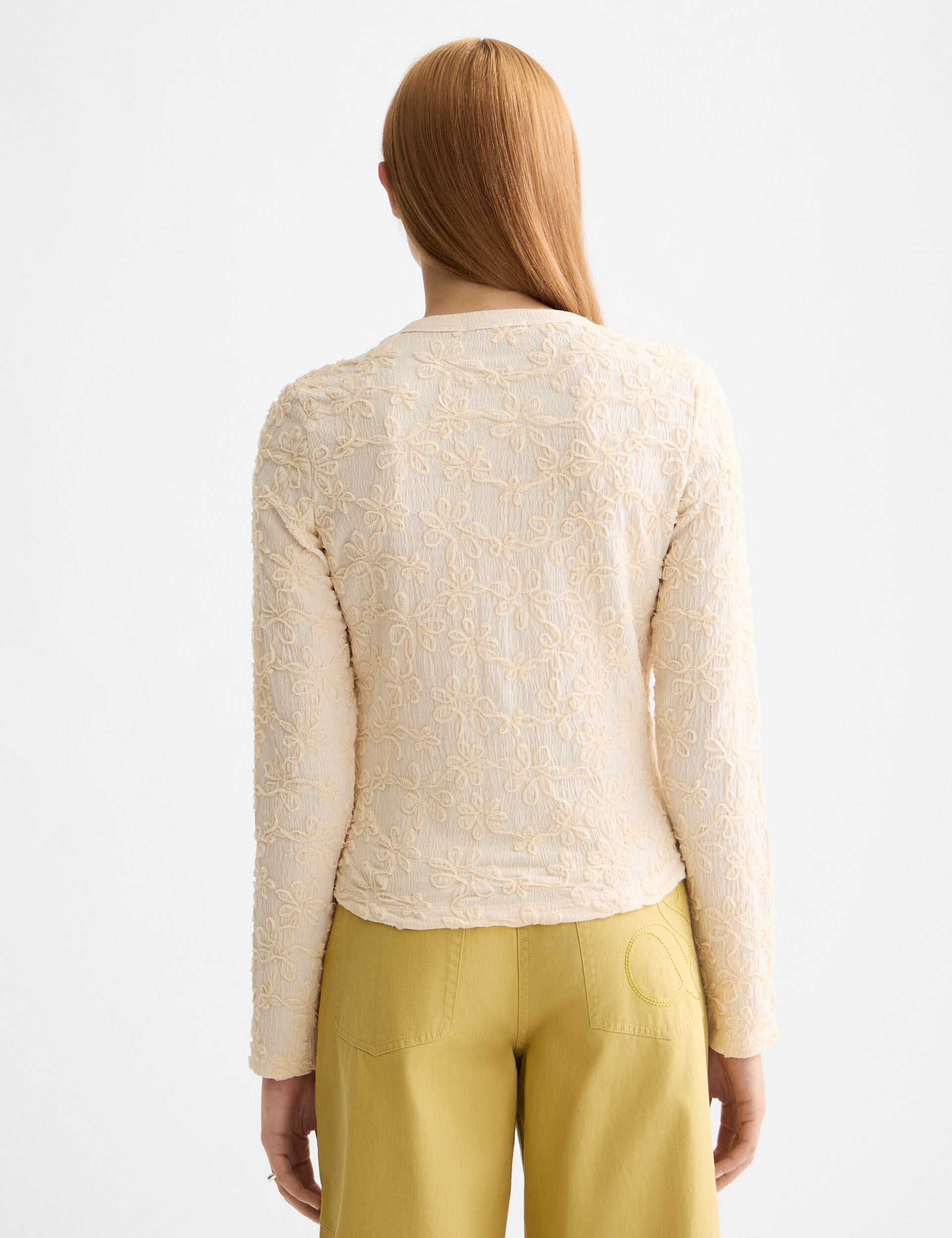 Structured button up long sleeve T-Shirt