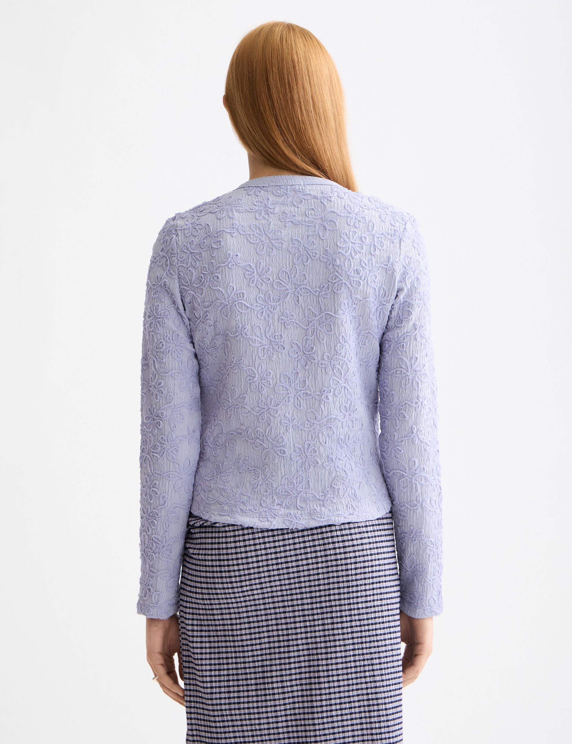 Structured button up long sleeve T-Shirt