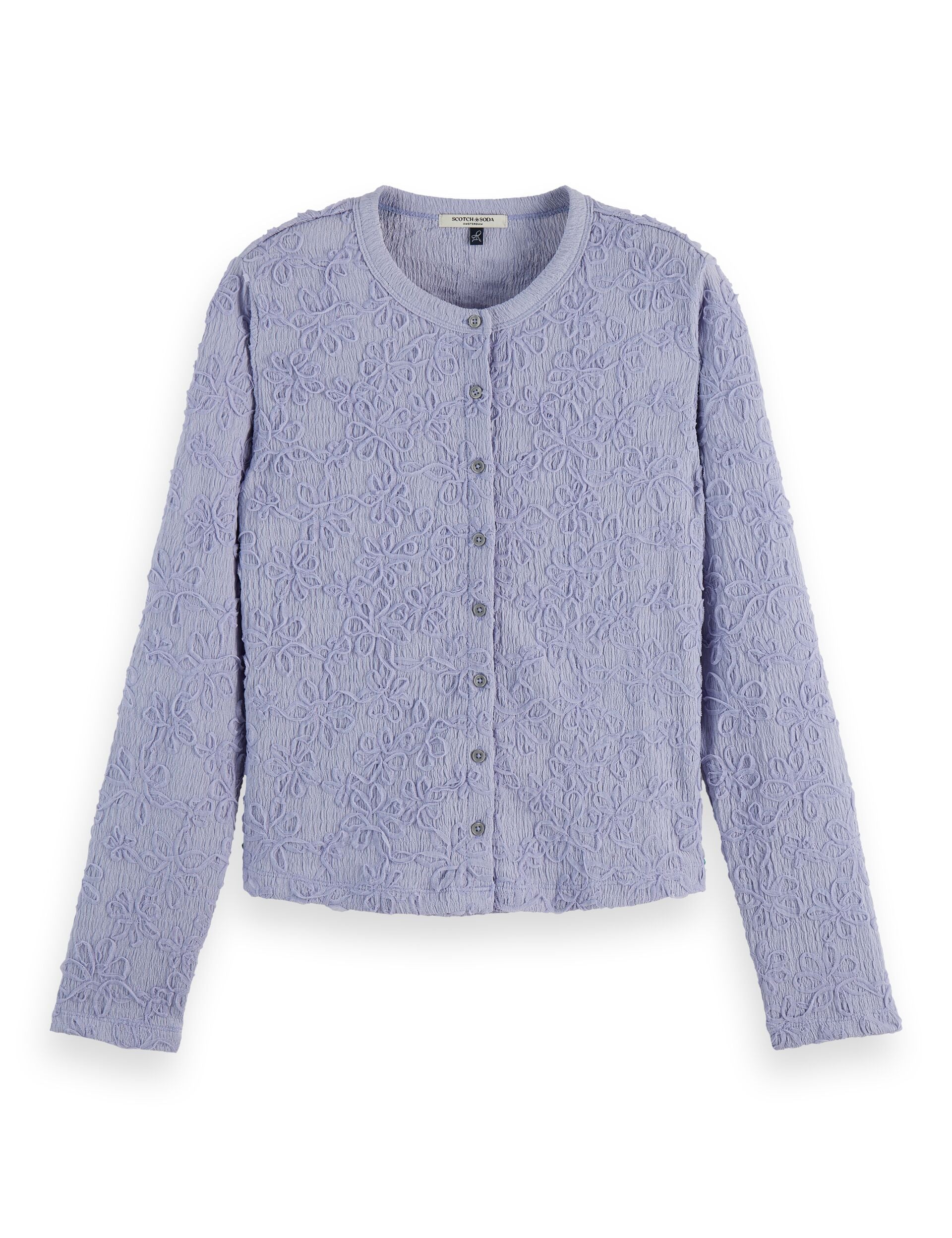 Structured button up long sleeve T-Shirt