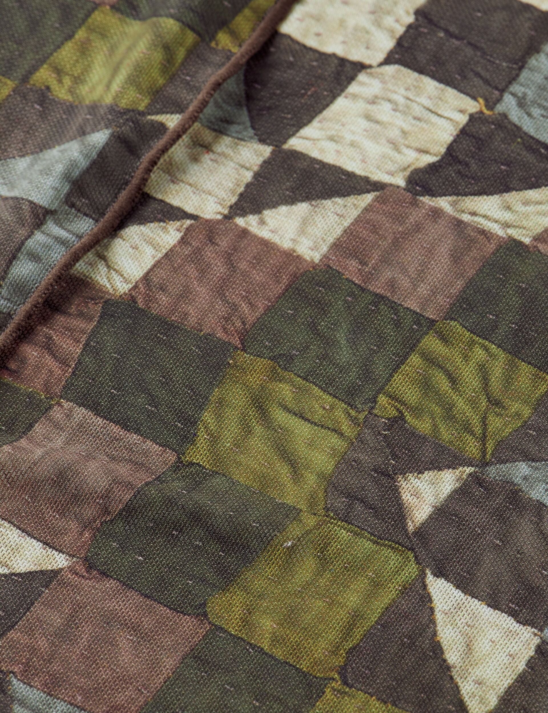 All over printed mesh long sleeve T-shirt