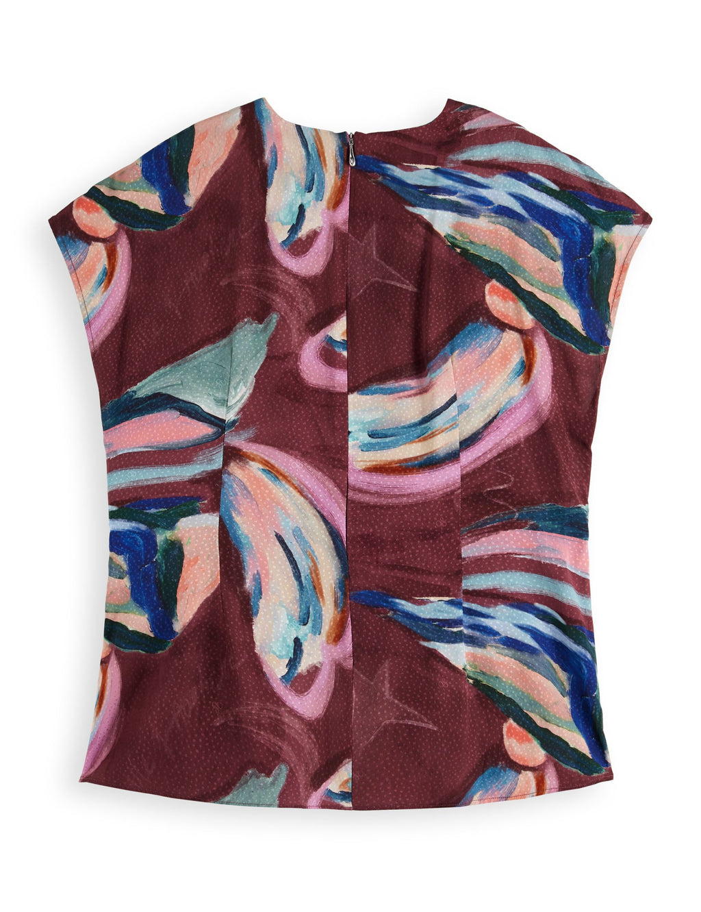 Draw string keyhole short sleeve top