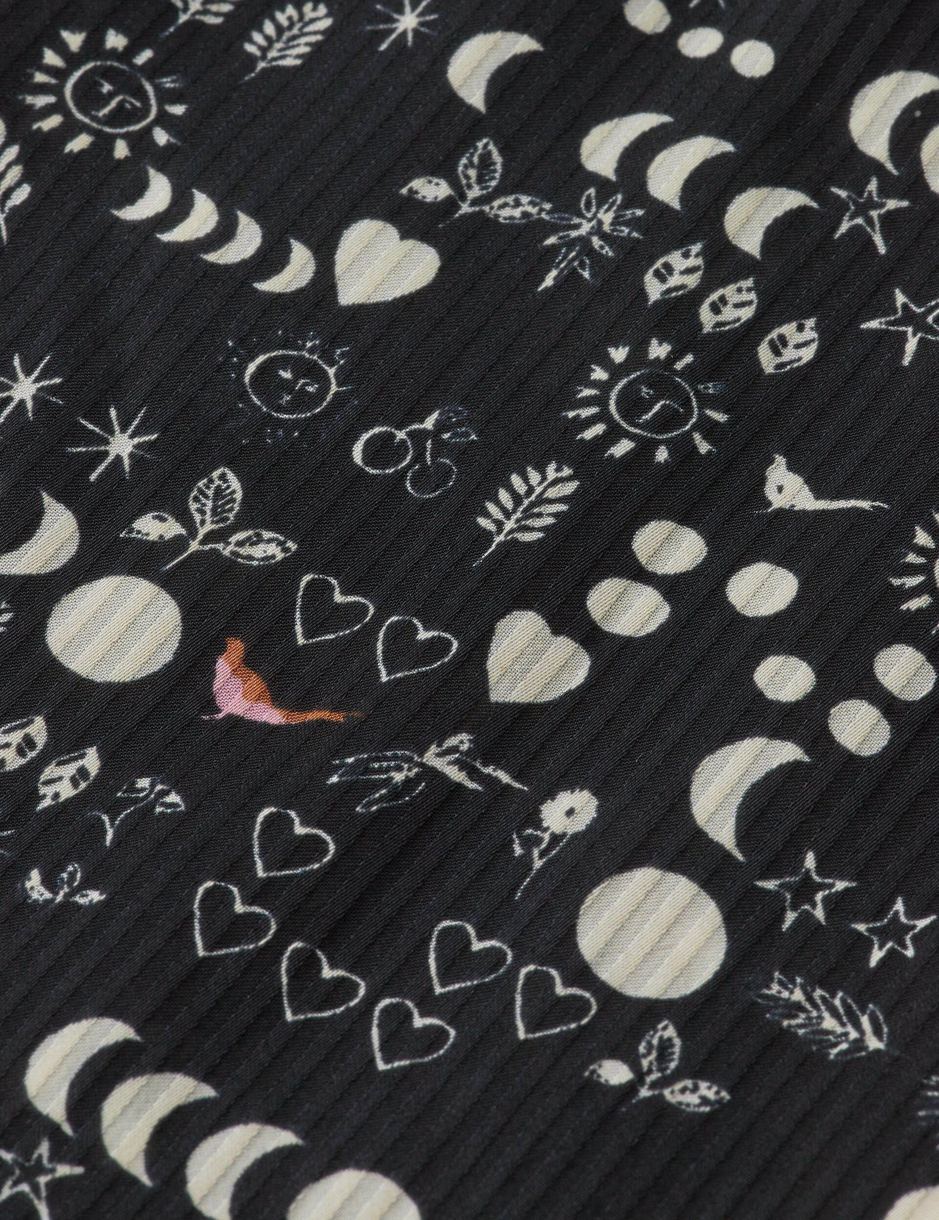 Shirt with lace and ties