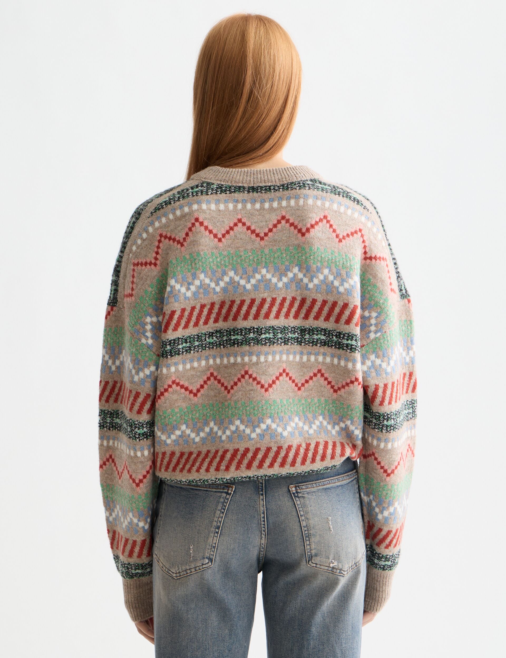 Fair Isle relaxed pullover