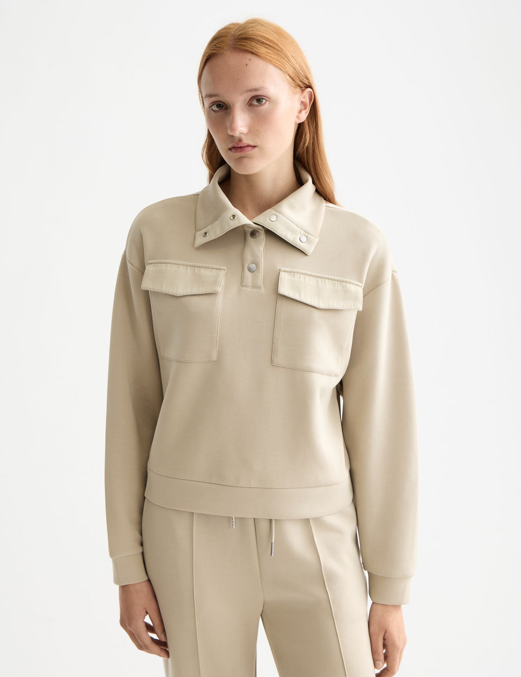 Tencel utility sweatshirt
