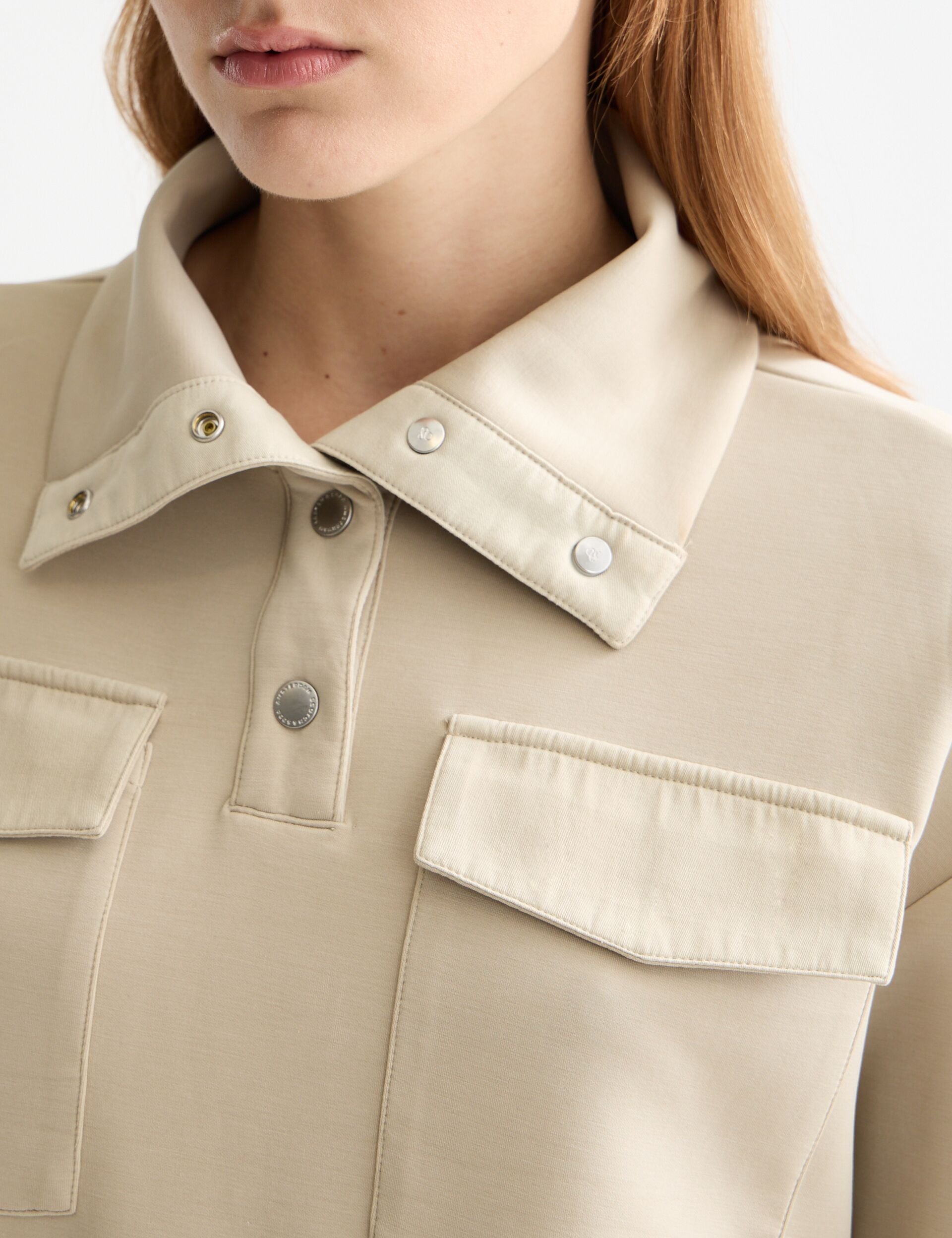 Tencel utility sweatshirt