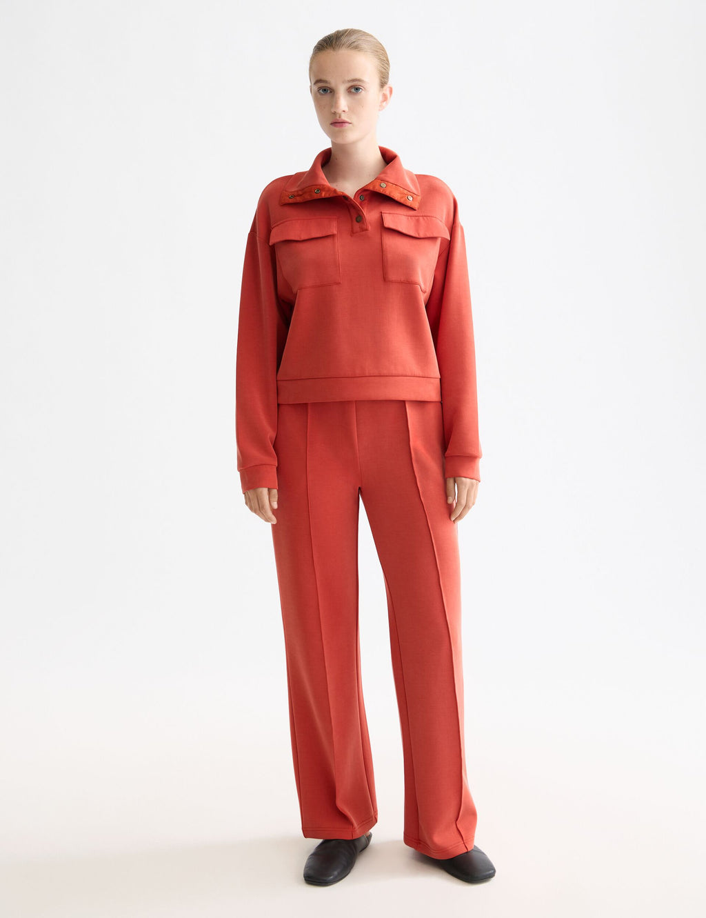 Tencel utility sweatshirt