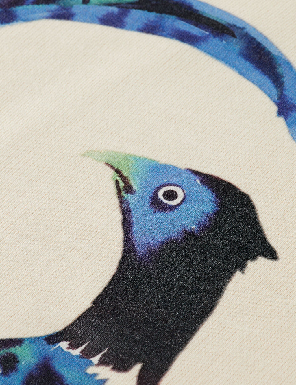 Washed artwork loose fit sweater