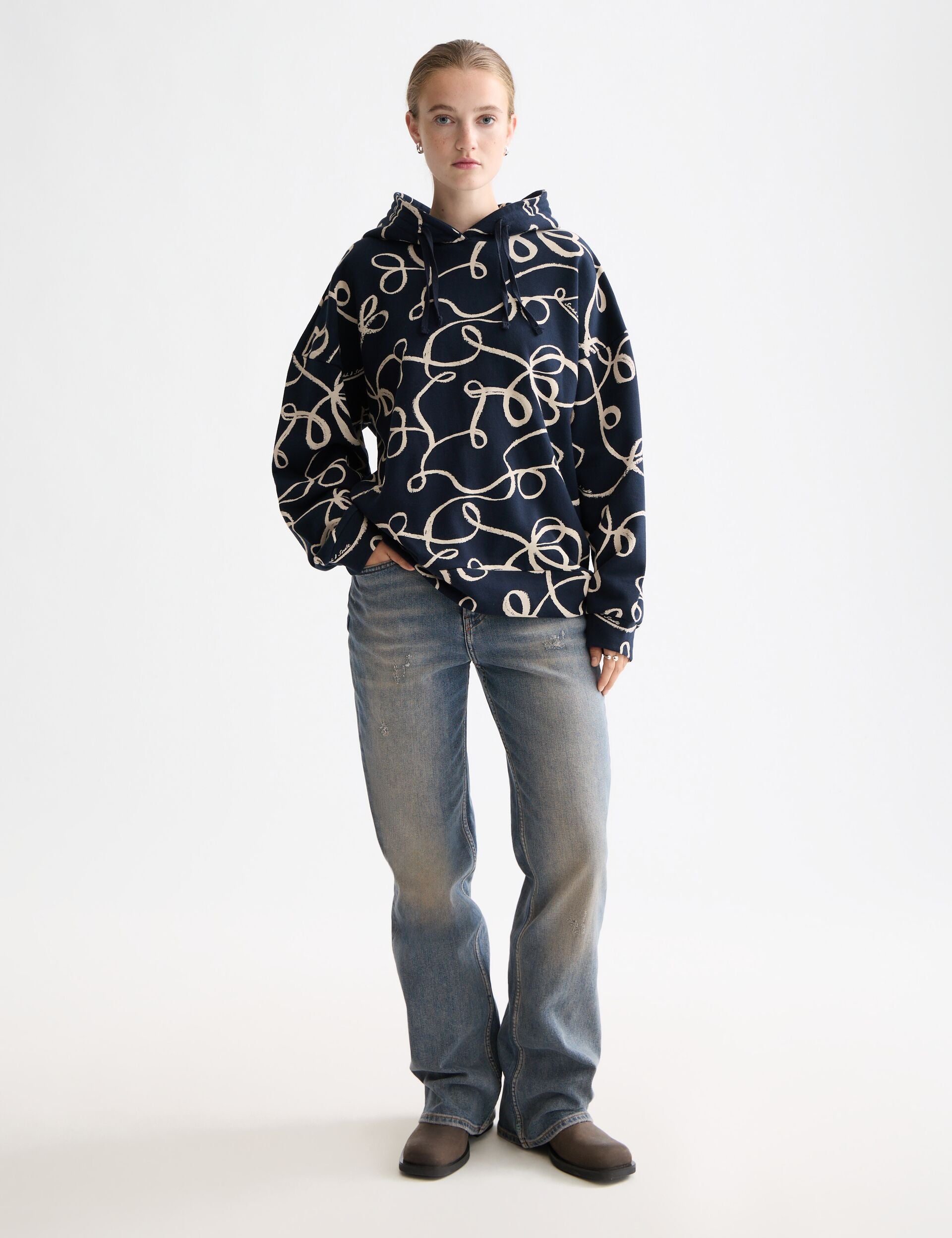 All over printed hoodie