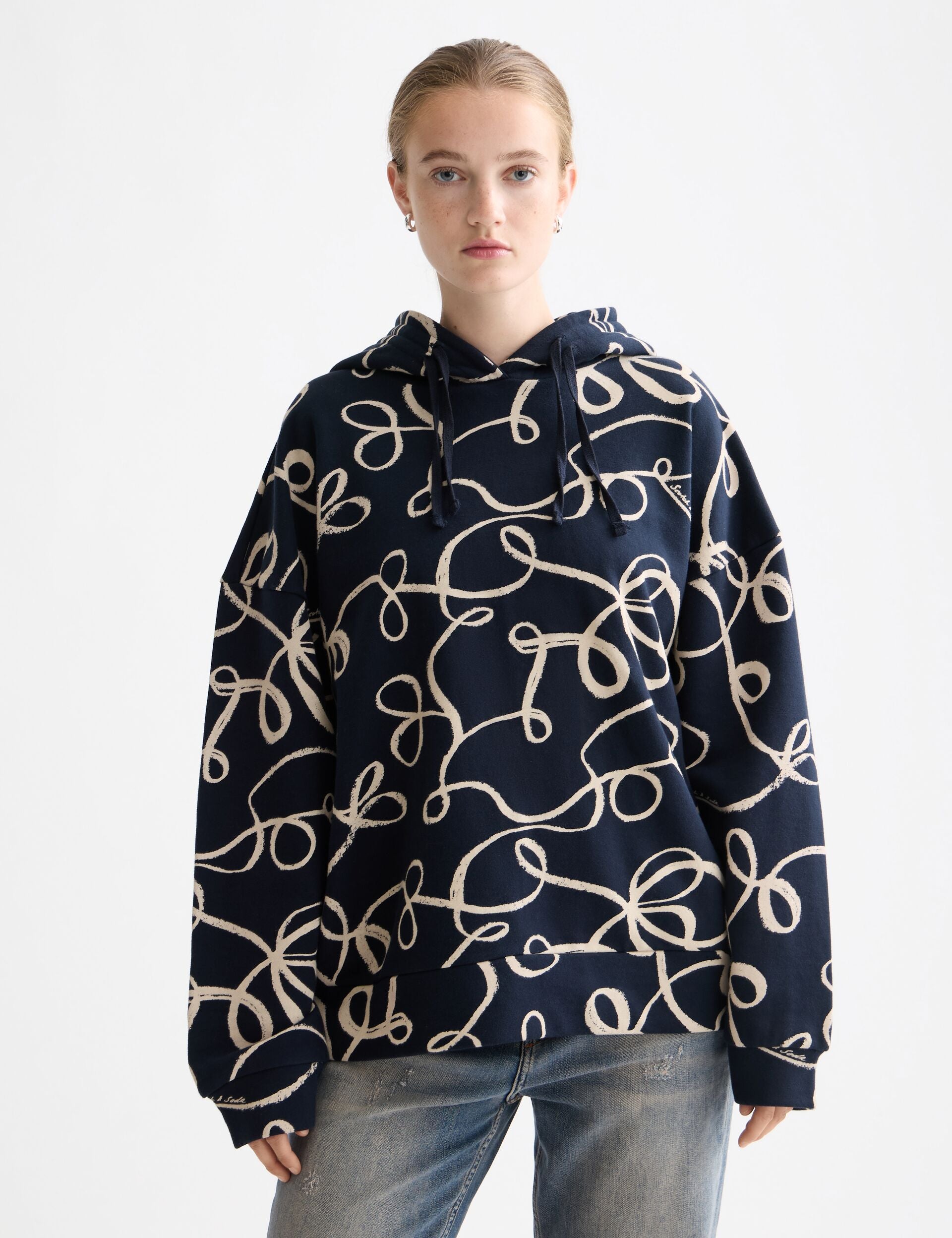 All over printed hoodie