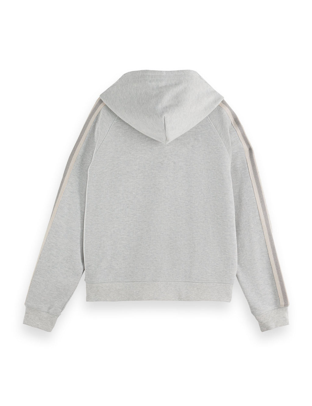 Zip through interlock hoodie