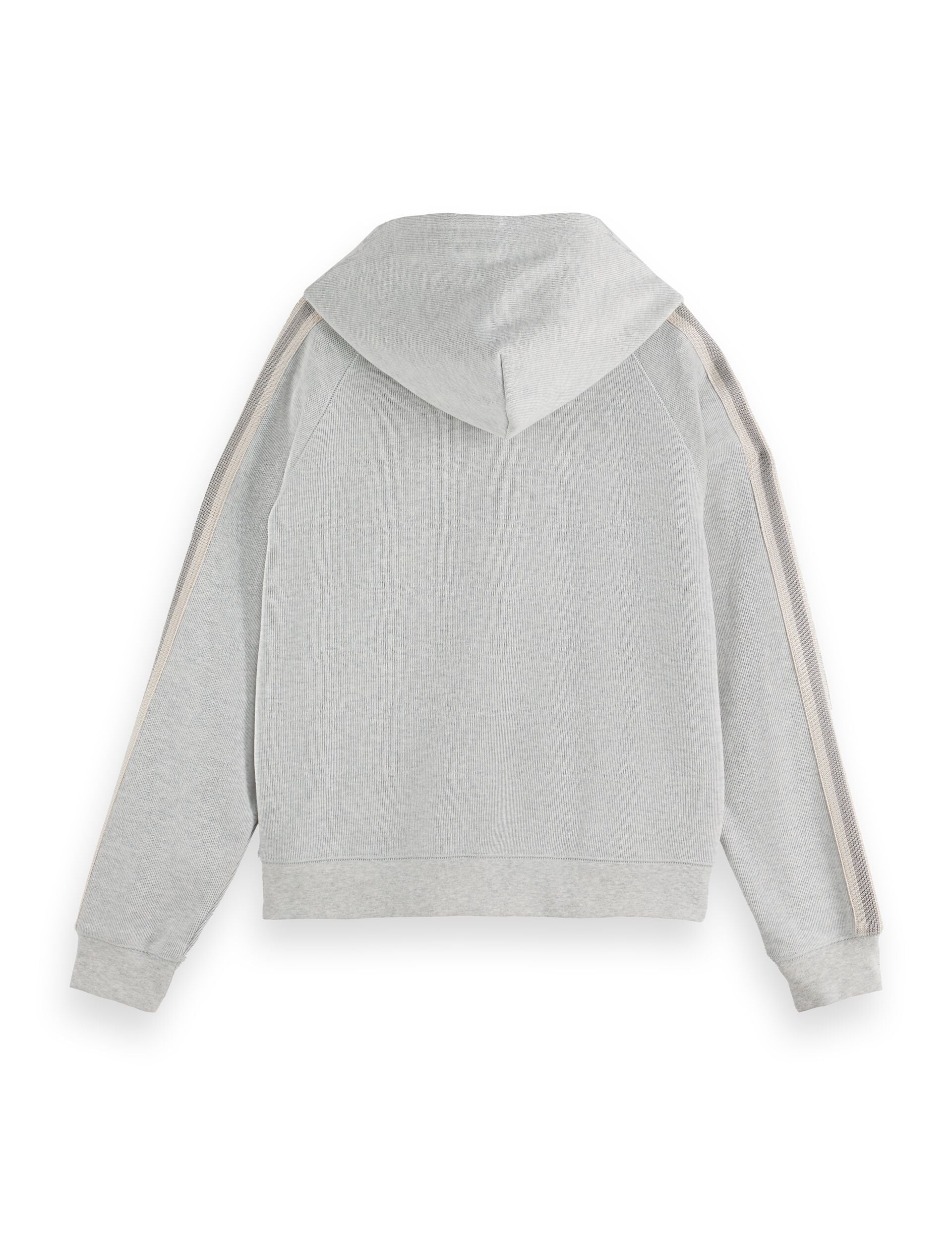 Zip through interlock hoodie
